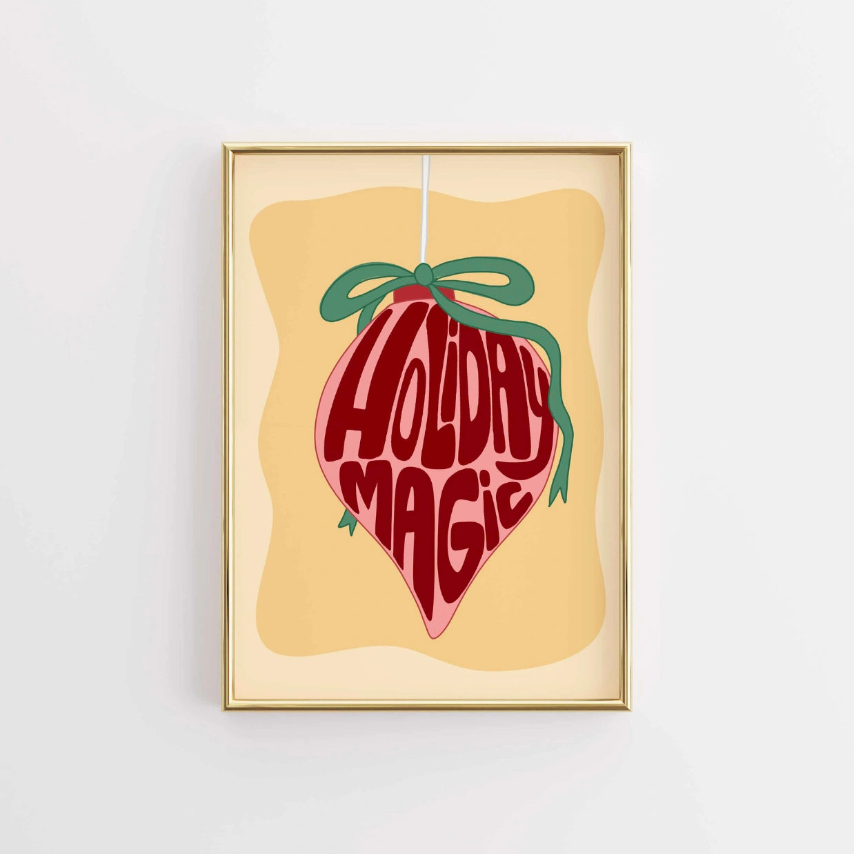 Holiday Magic Christmas Ornament Poster