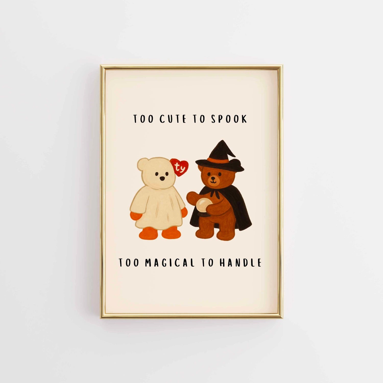 Too Cute to Spook Wall Art – Halloween Beanie