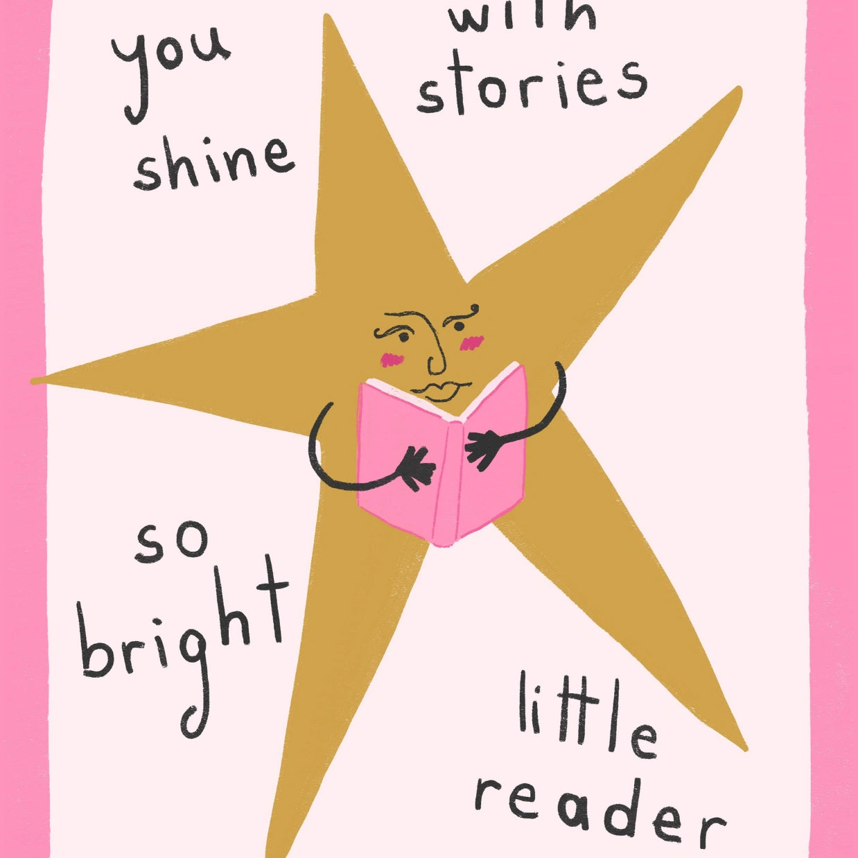 Little Reader Star  – Cute Bookish Print
