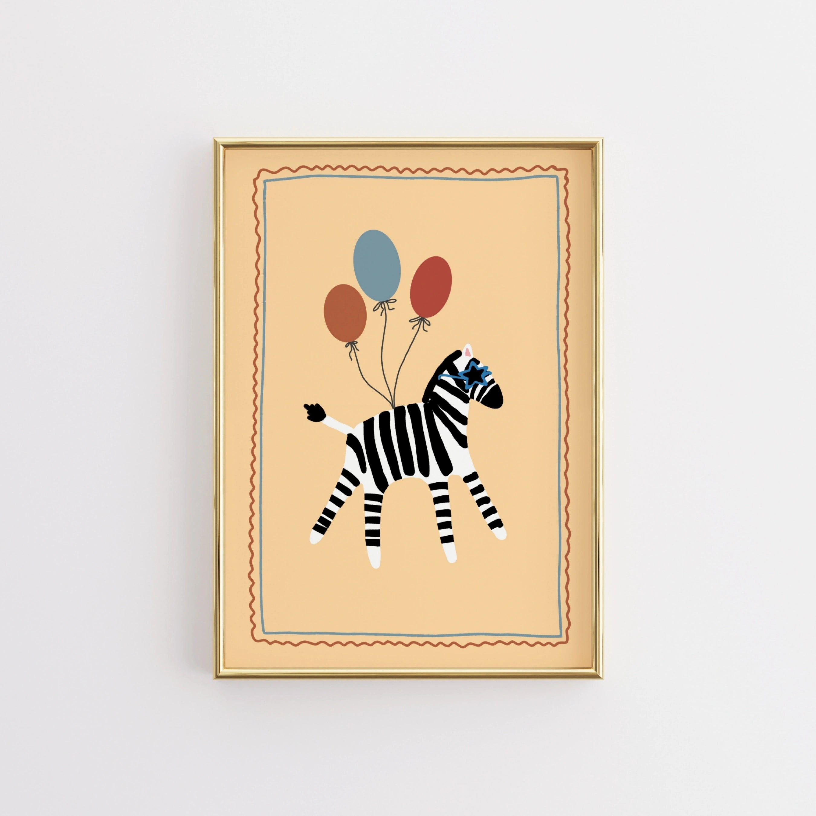 Zebra Nursery Print