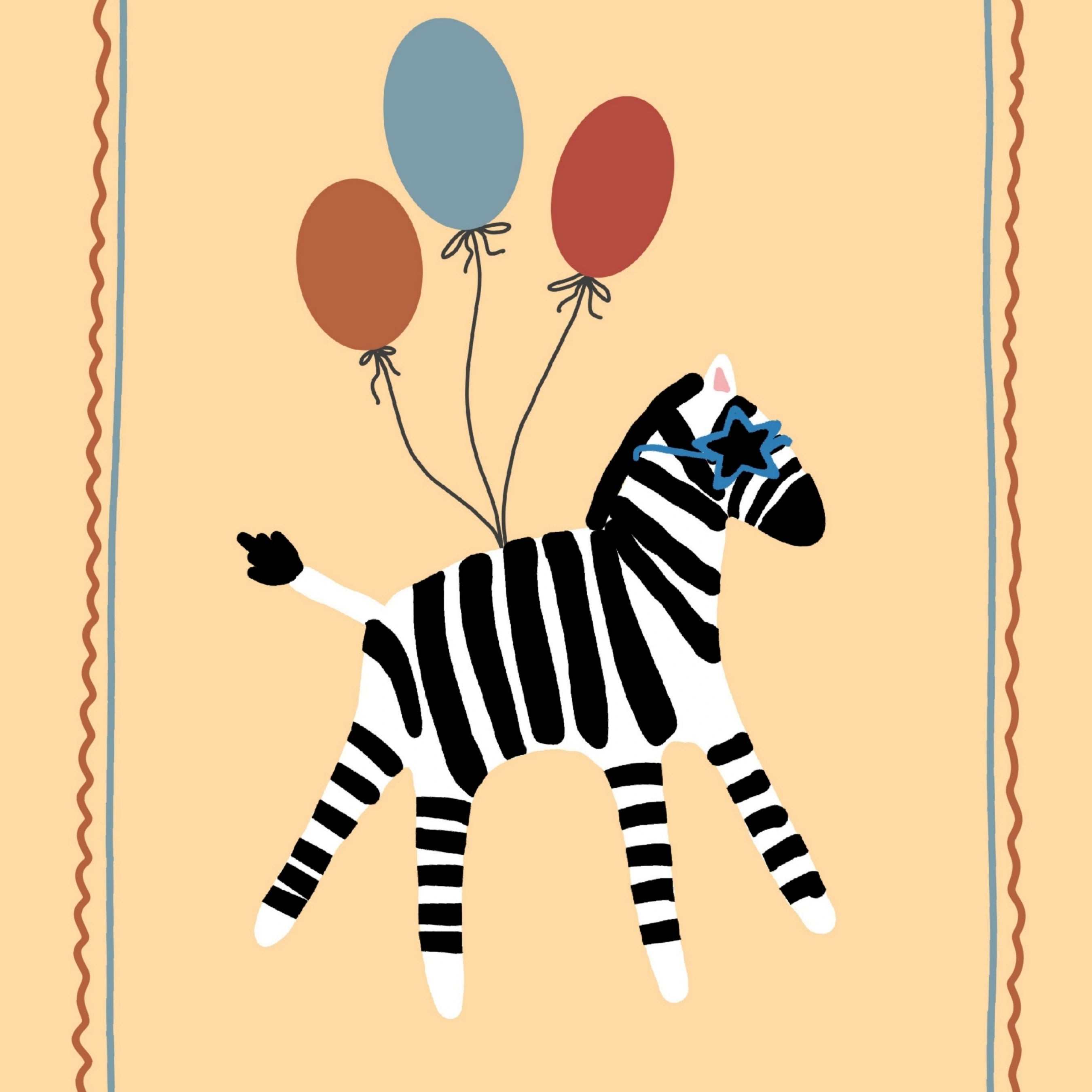 Zebra Nursery Print