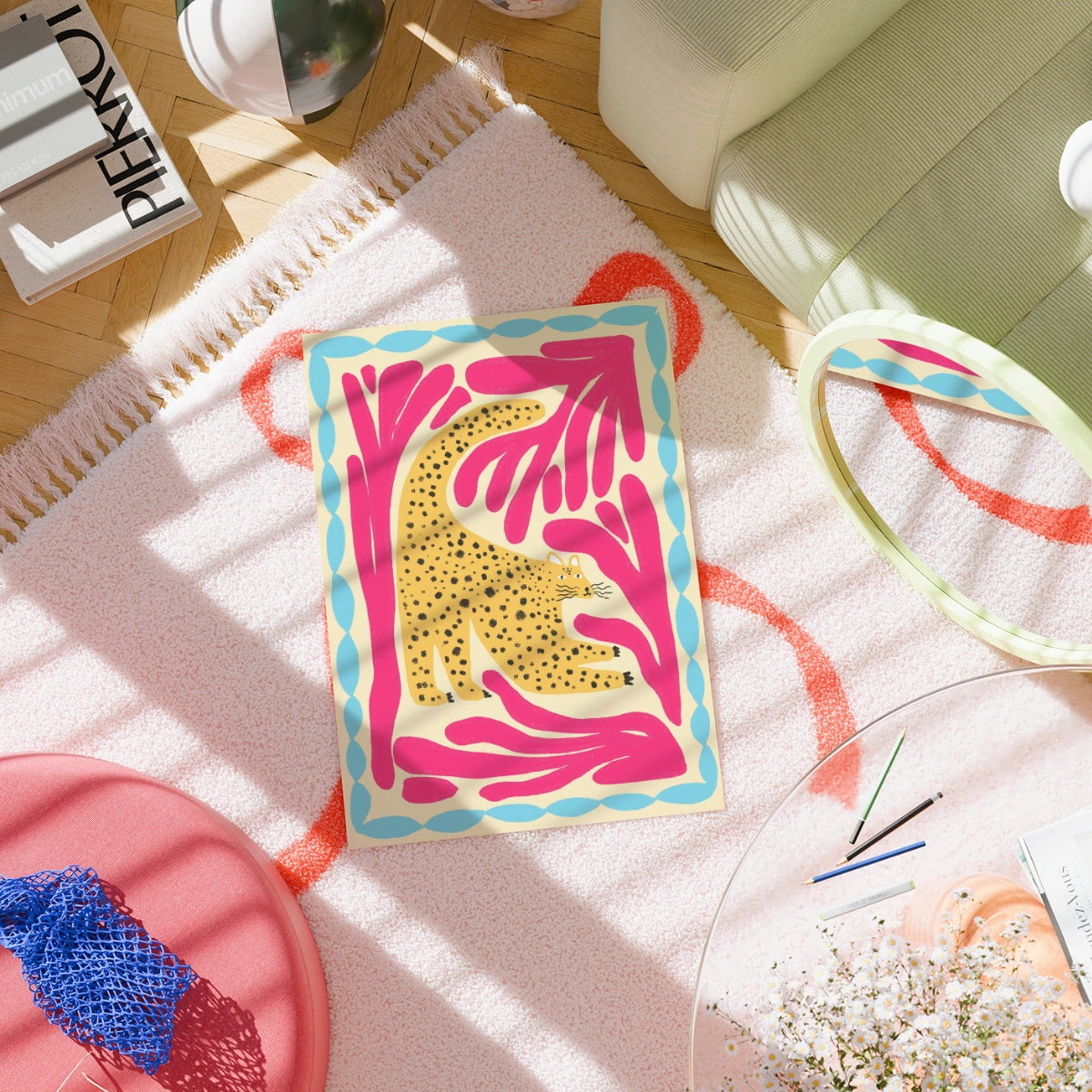 Leopard Wall Art - Coastal Jungle Print