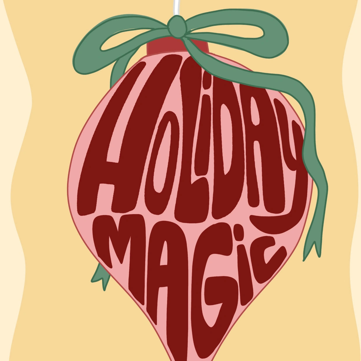 Holiday Magic Christmas Ornament Poster