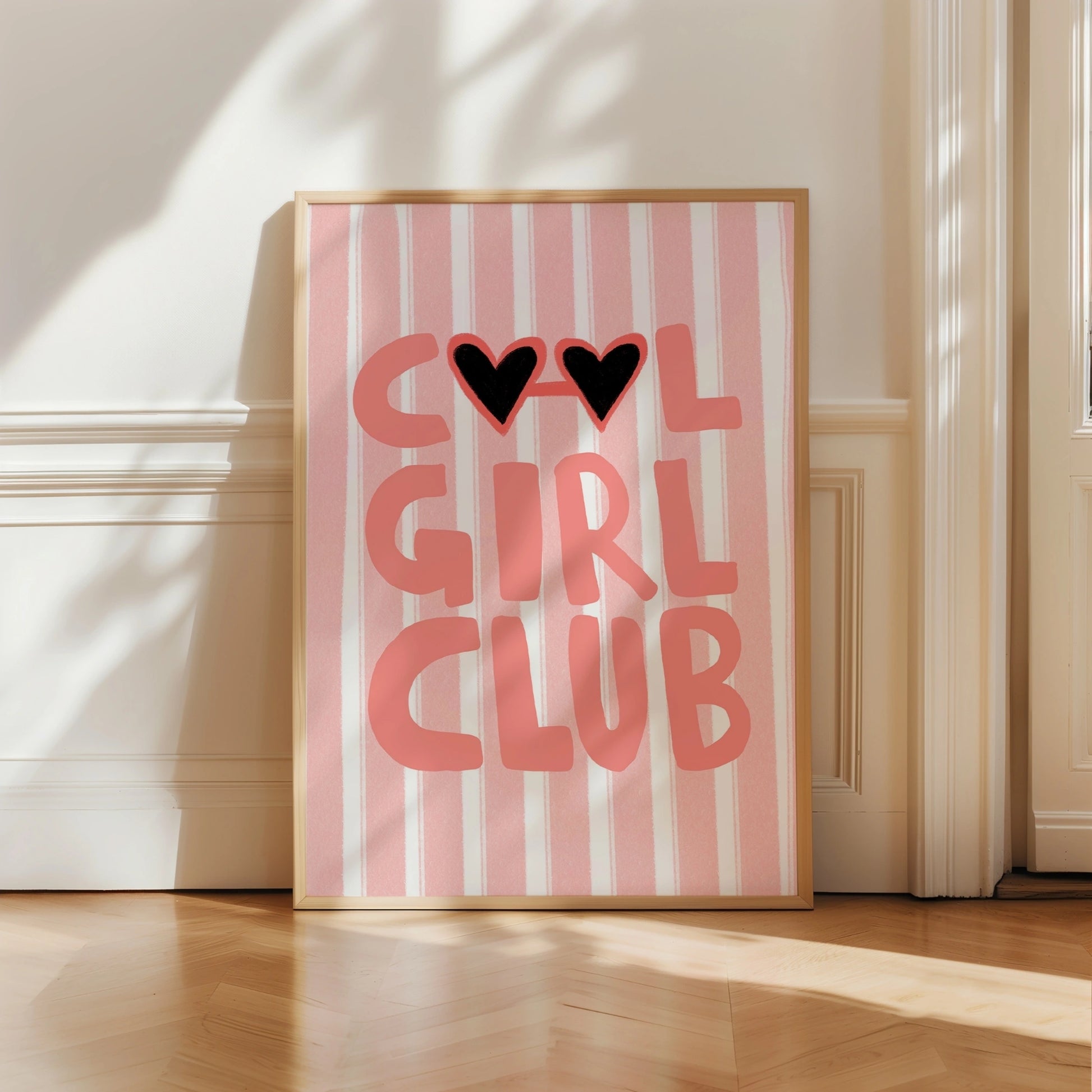 Cool Girl Club Wall Art – Preppy Girl Poster Print