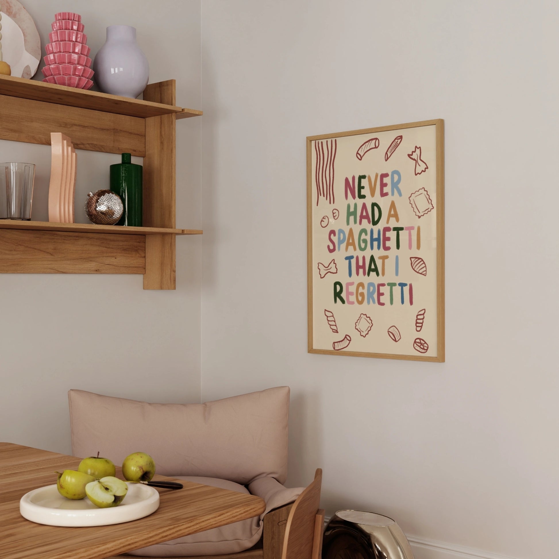 Funny Pasta Quote Print