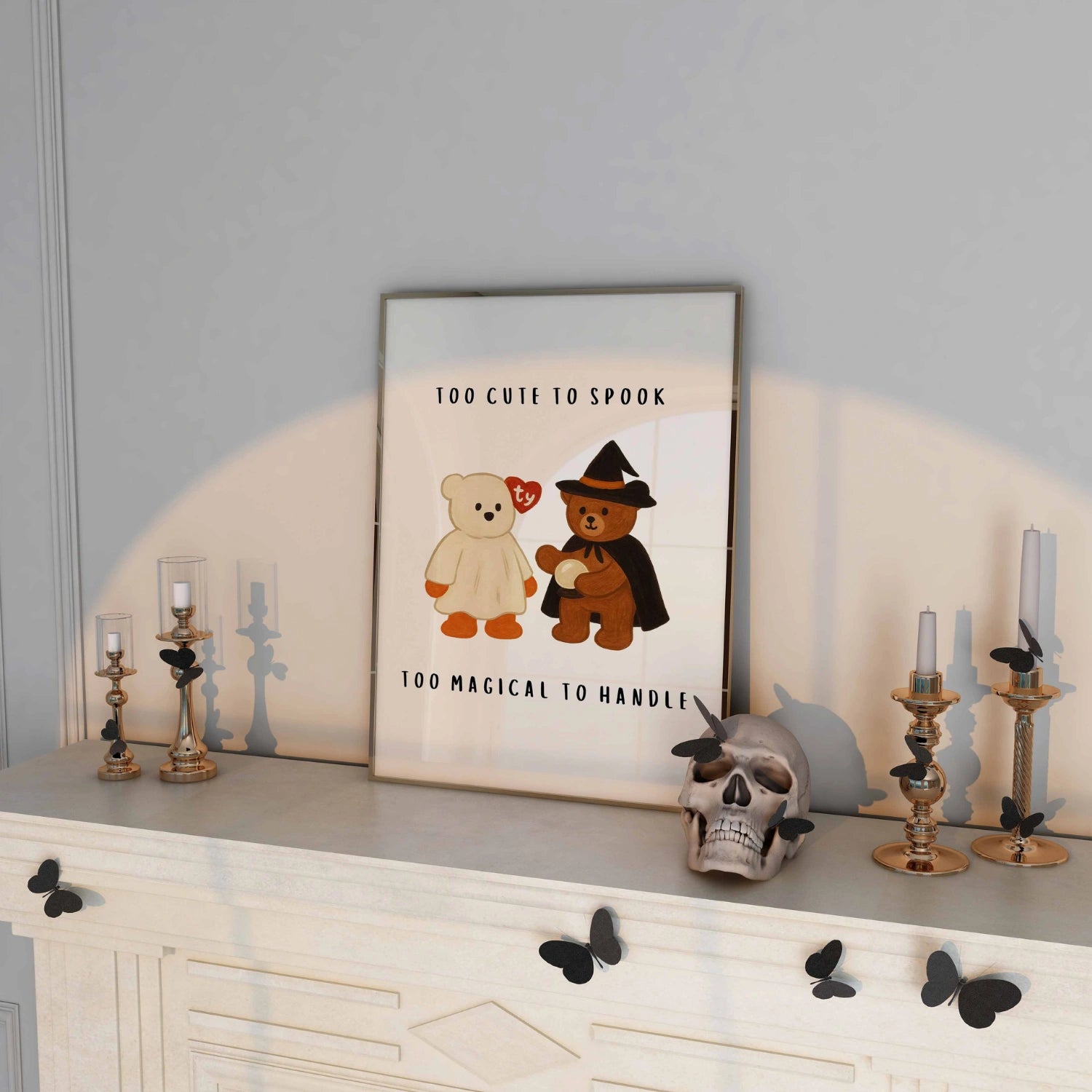 Too Cute to Spook Wall Art – Halloween Beanie