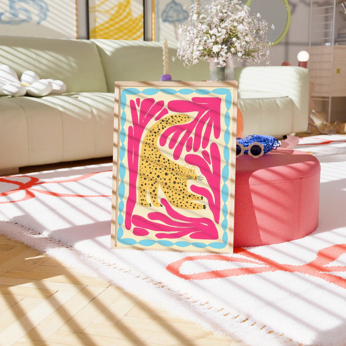 Leopard Wall Art - Coastal Jungle Print