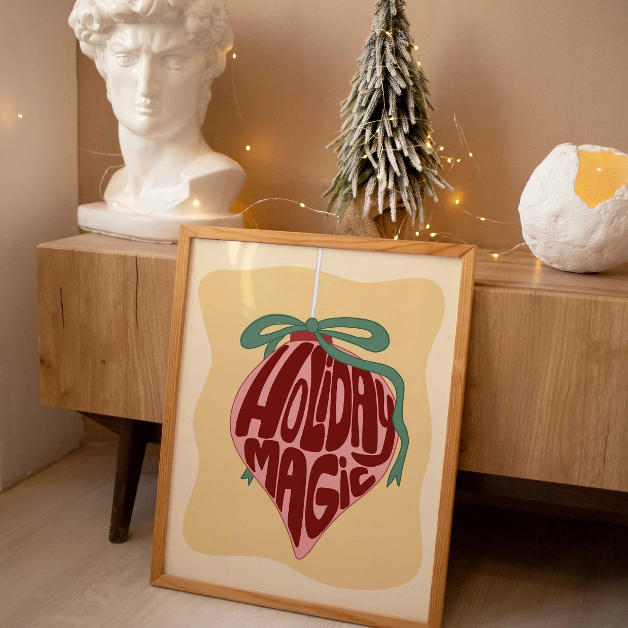 Holiday Magic Christmas Ornament Poster