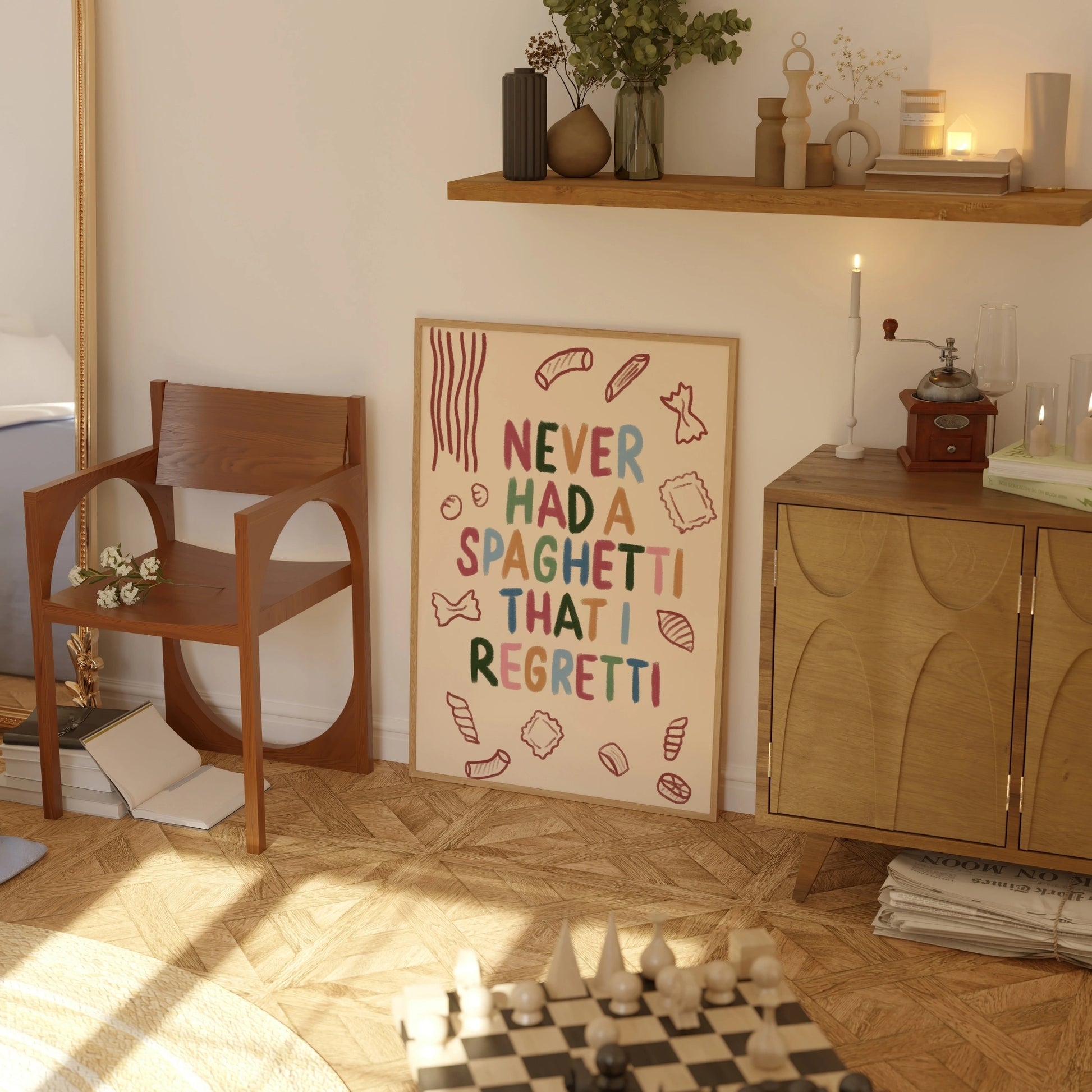 Funny Pasta Quote Print