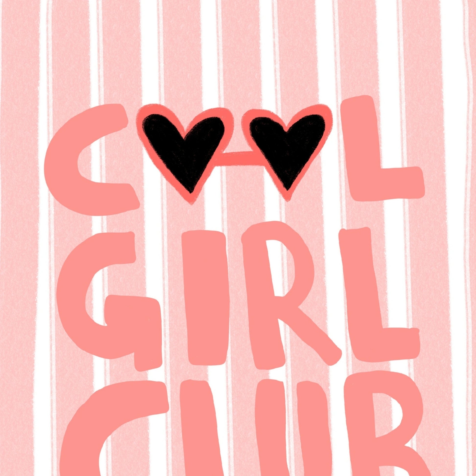 Cool Girl Club Wall Art – Preppy Girl Poster Print
