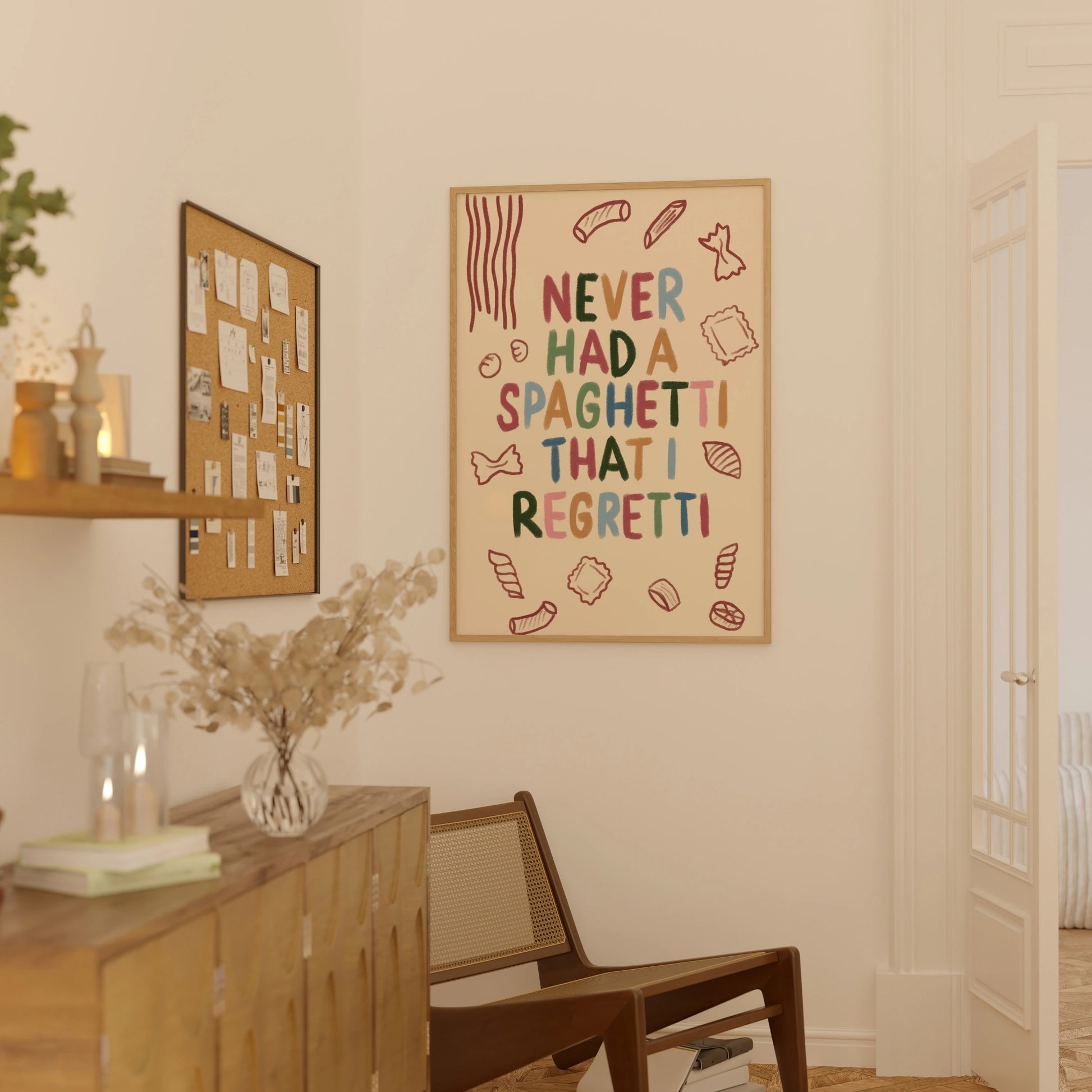 Funny Pasta Quote Print