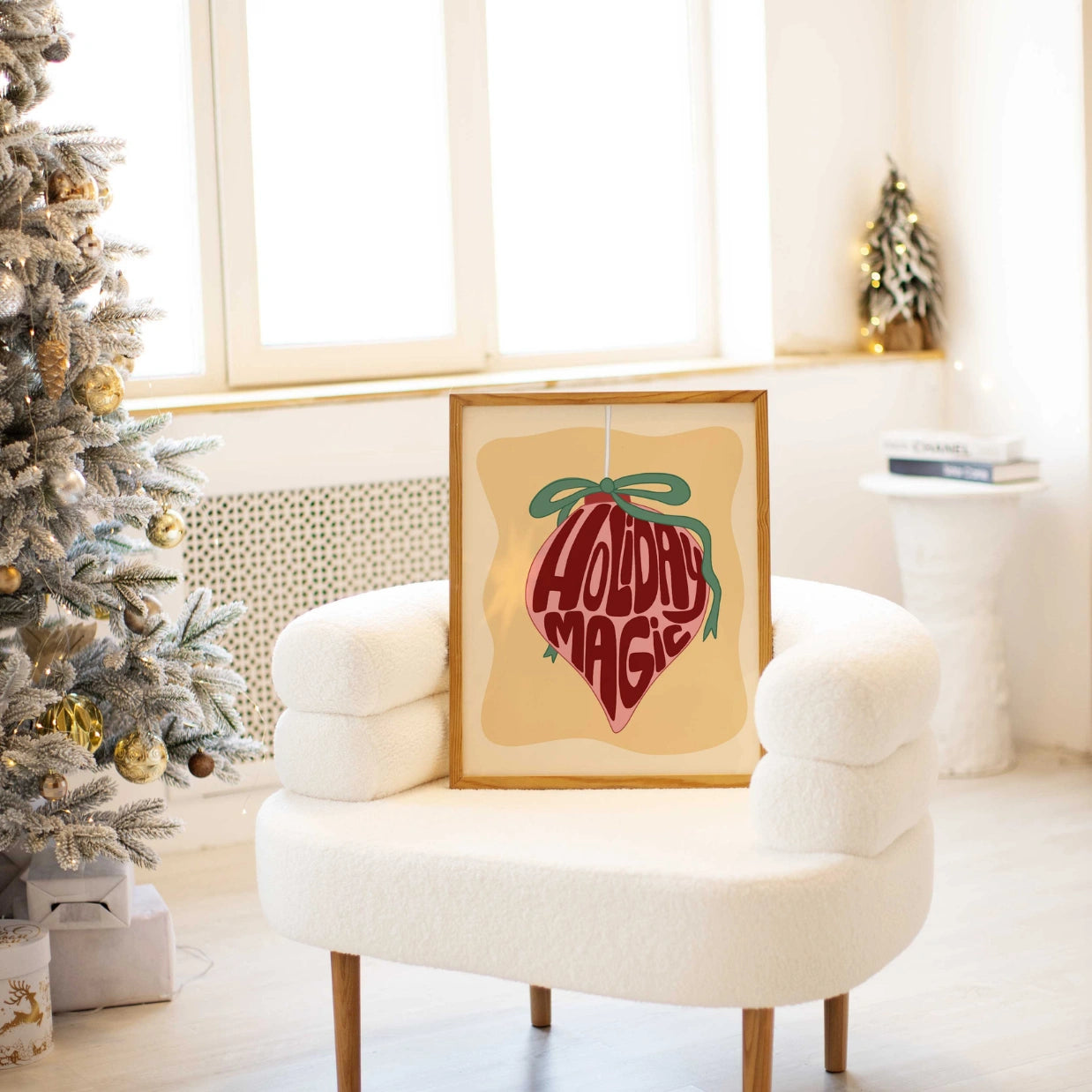 Holiday Magic Christmas Ornament Poster