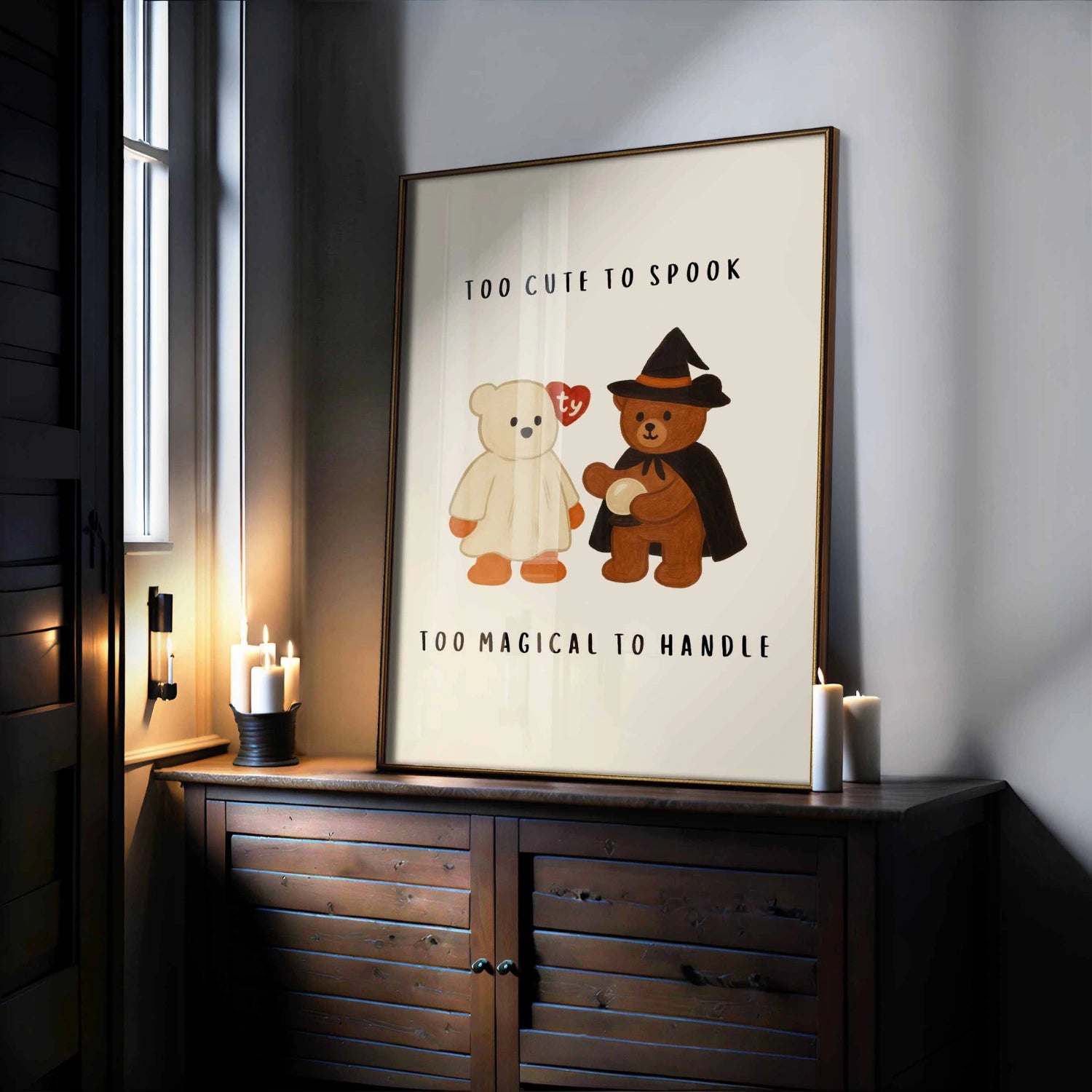 Too Cute to Spook Wall Art – Halloween Beanie
