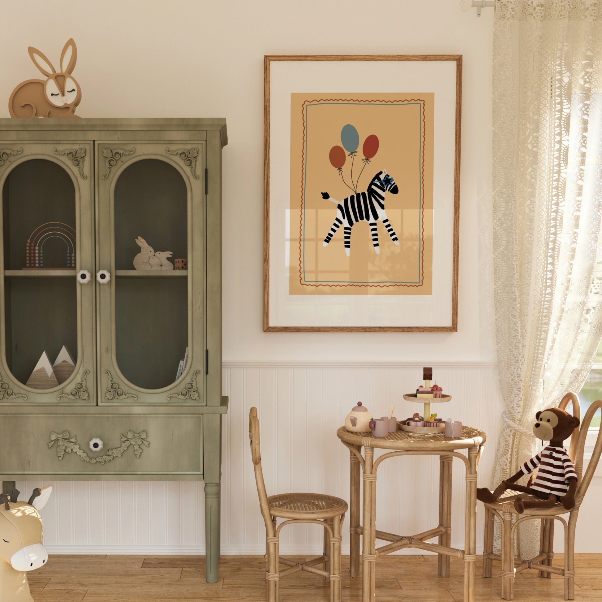 Stampa zebra per cameretta dei bambini