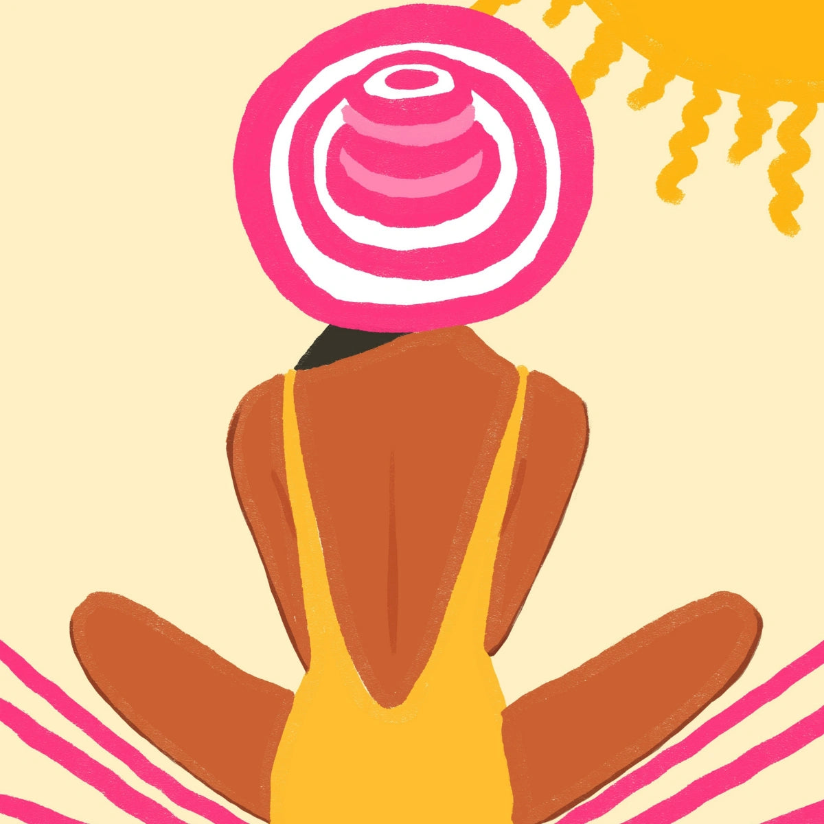 Beach Girl Wall Art - Coastal Summer Print