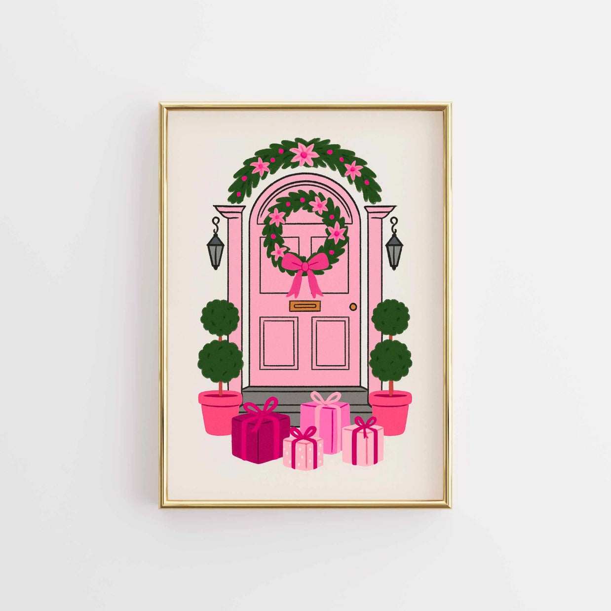 Holiday Front Porch Print
