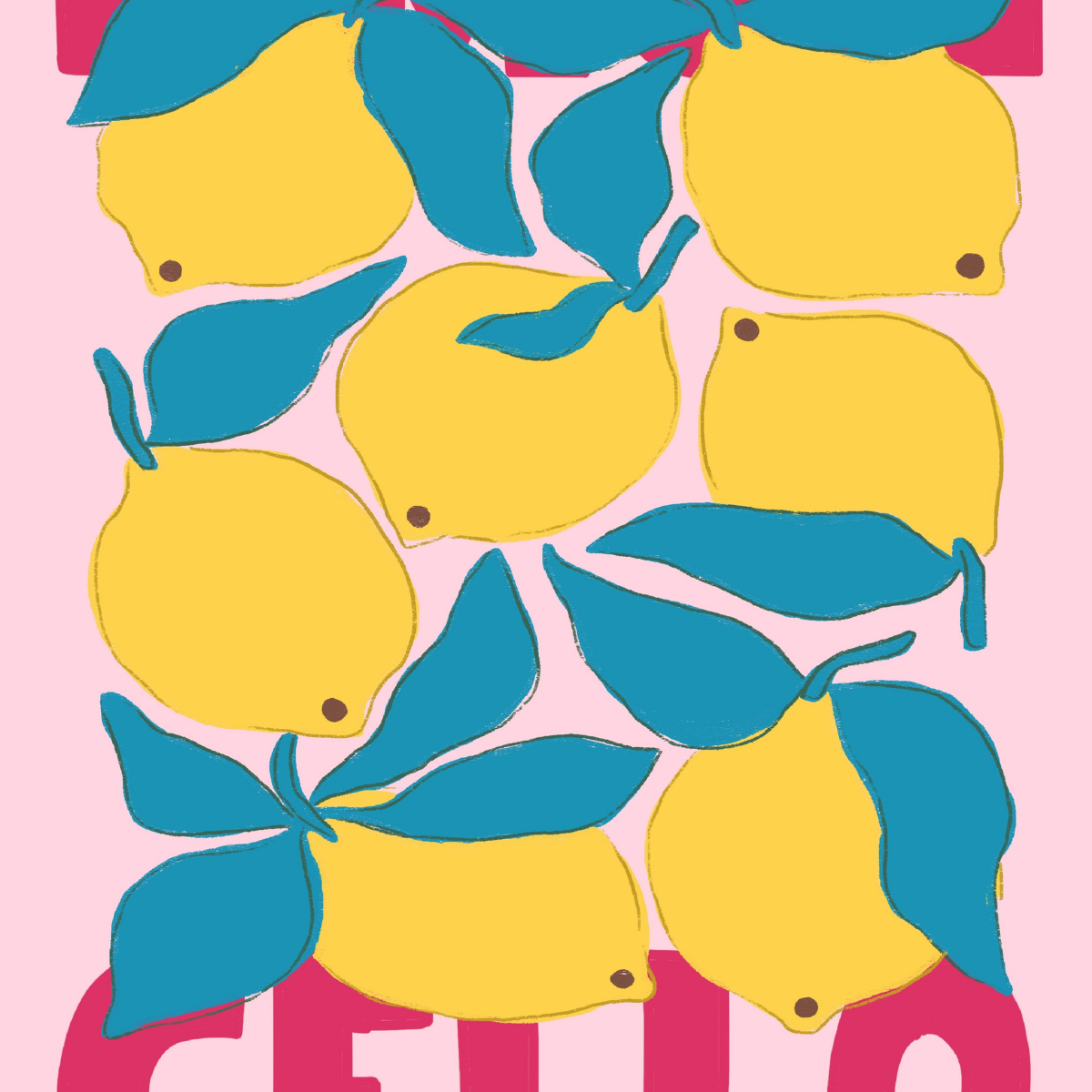 Limoncello Wall Art Print - Italian Lemon Kitchen Decor