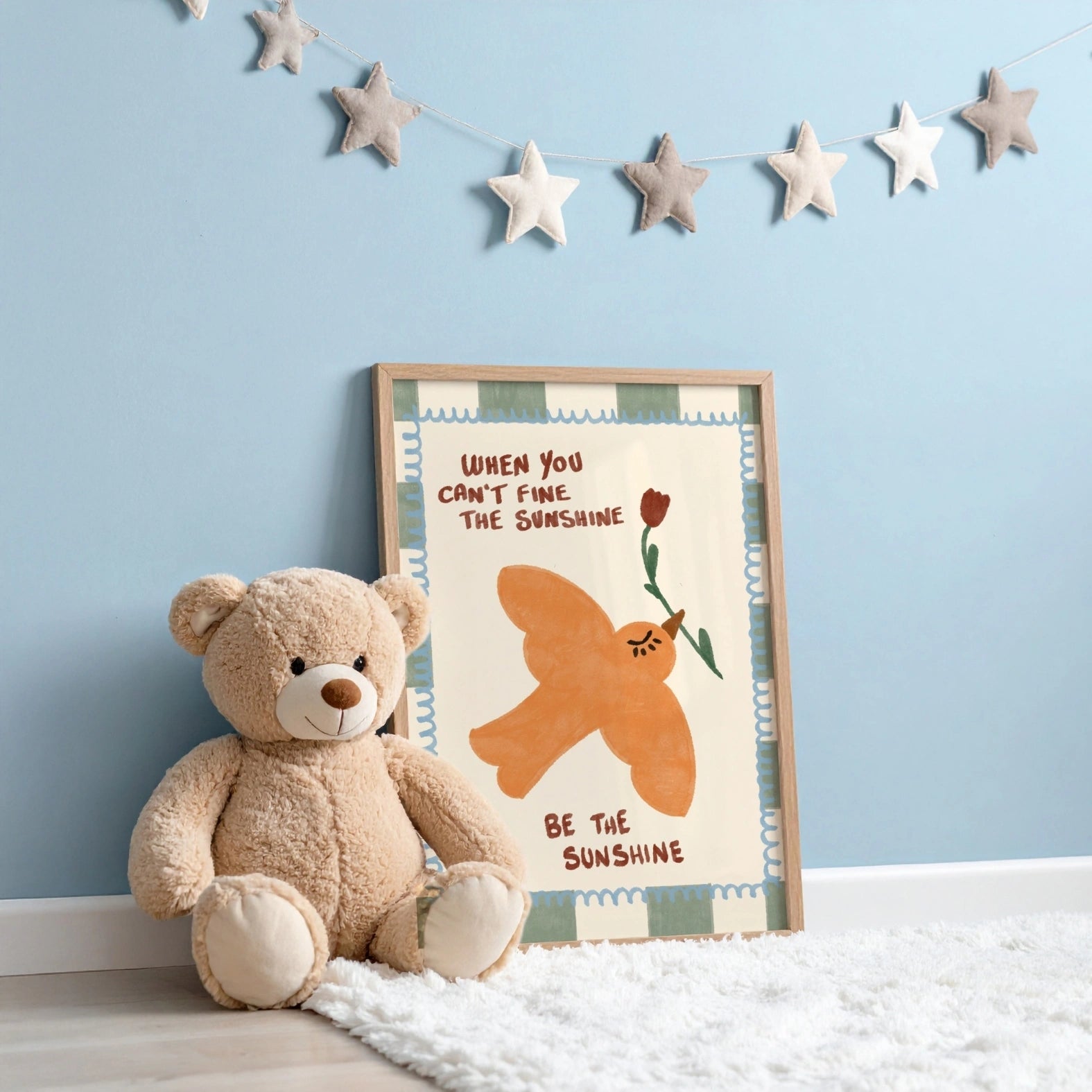 Arte murale con citazioni positive per bambini