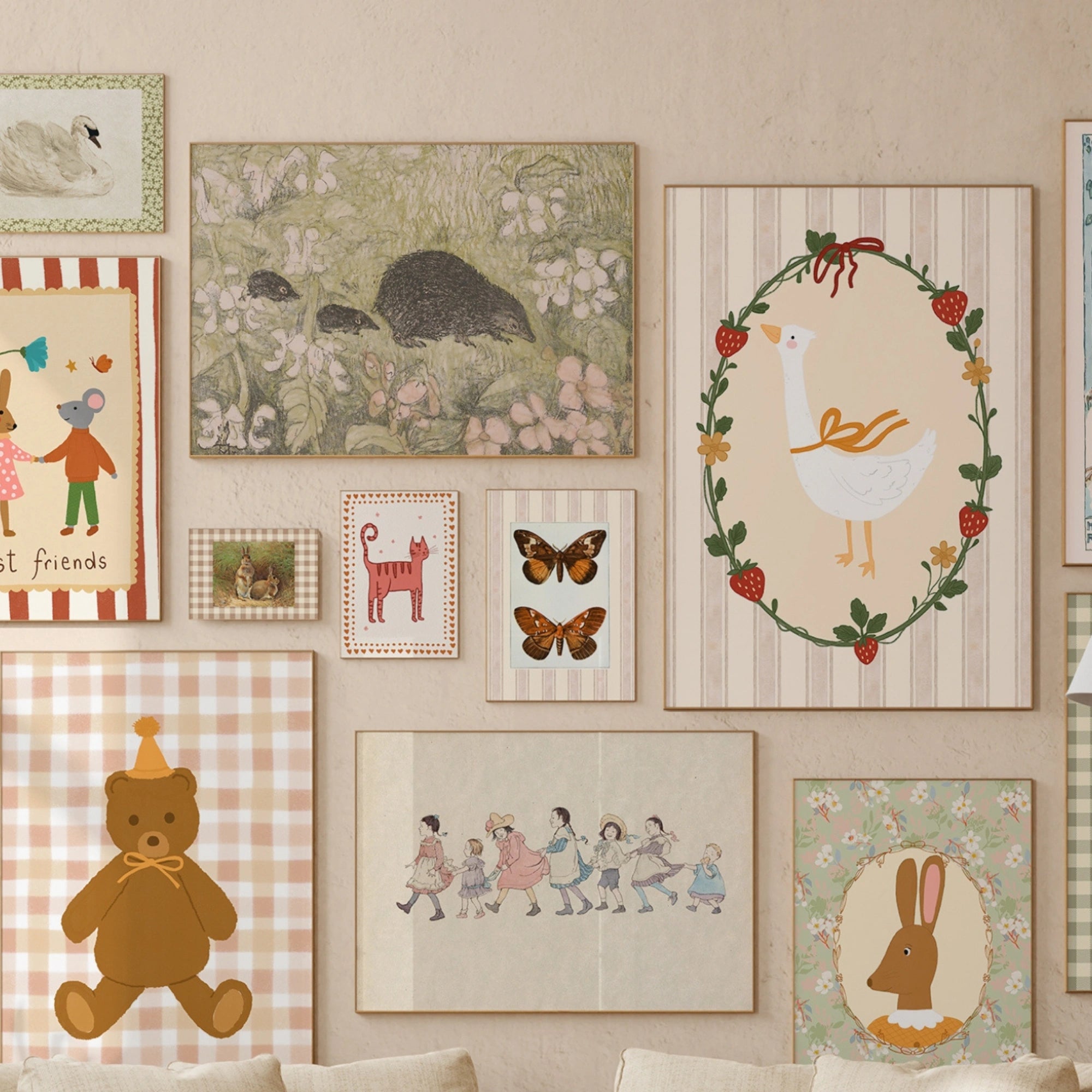 Handmade Vintage Nursery, over 140 prints