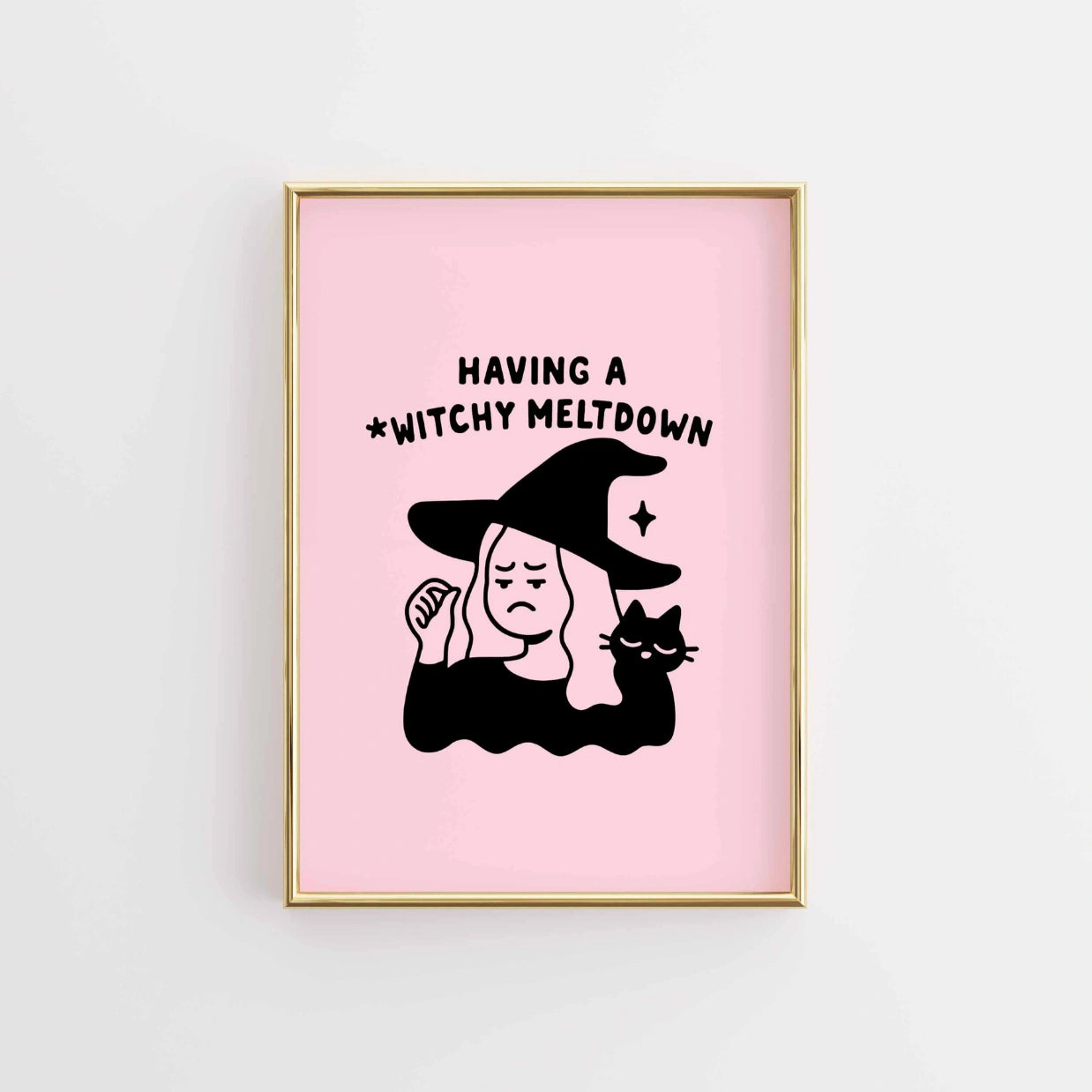 Witchy Meltdown  – Funny Halloween Print