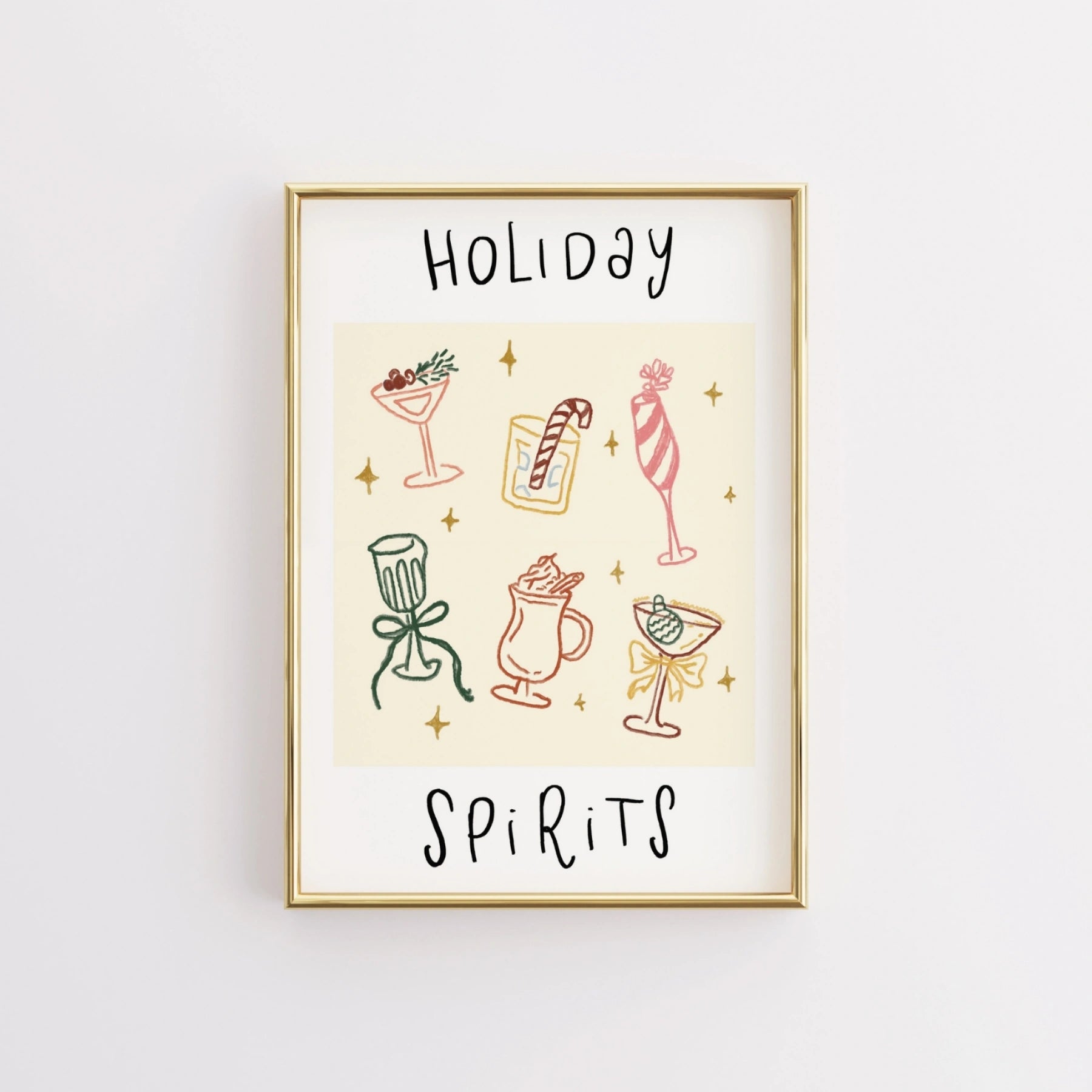 Festive Cocktail Wall Art