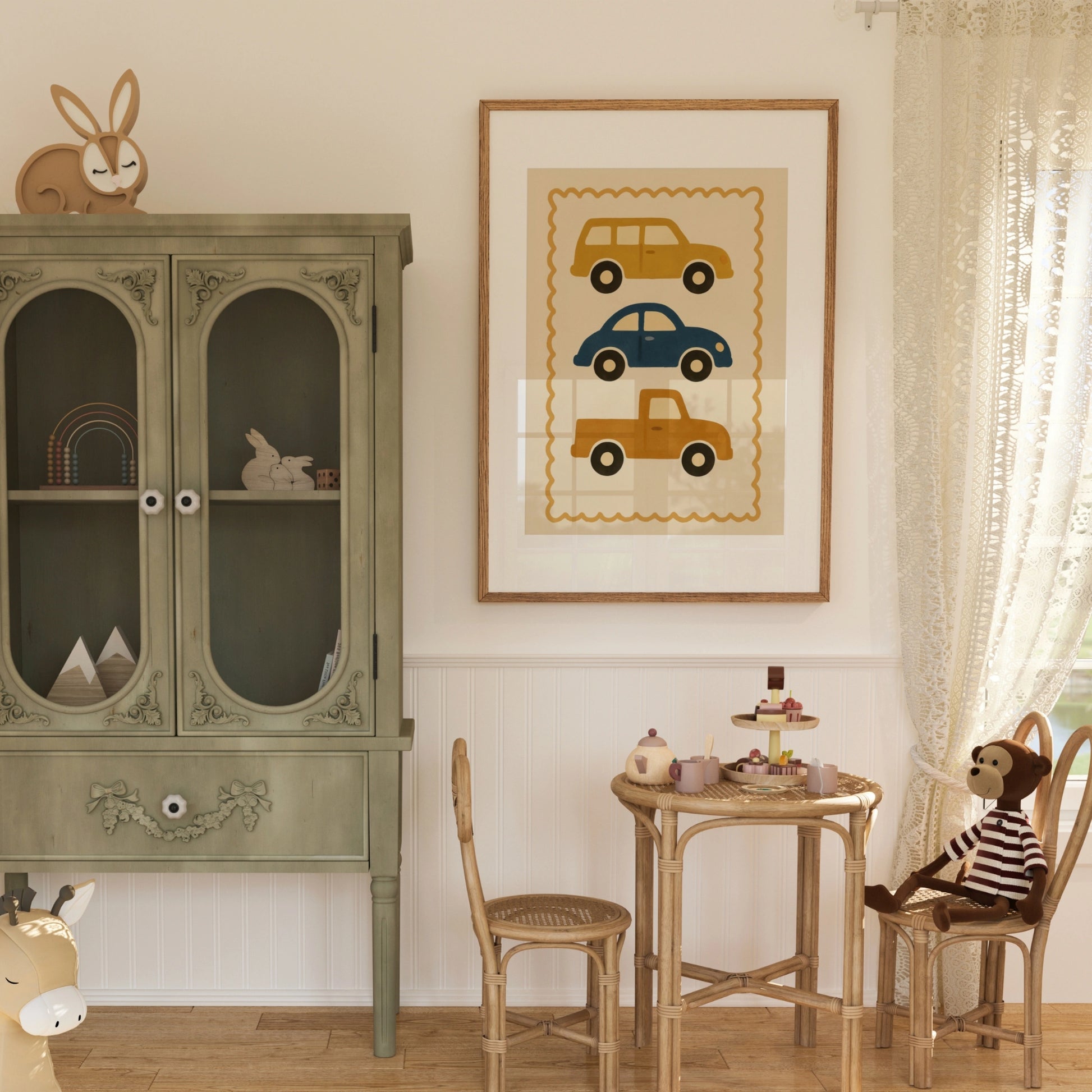 Car Nursery Wall Art