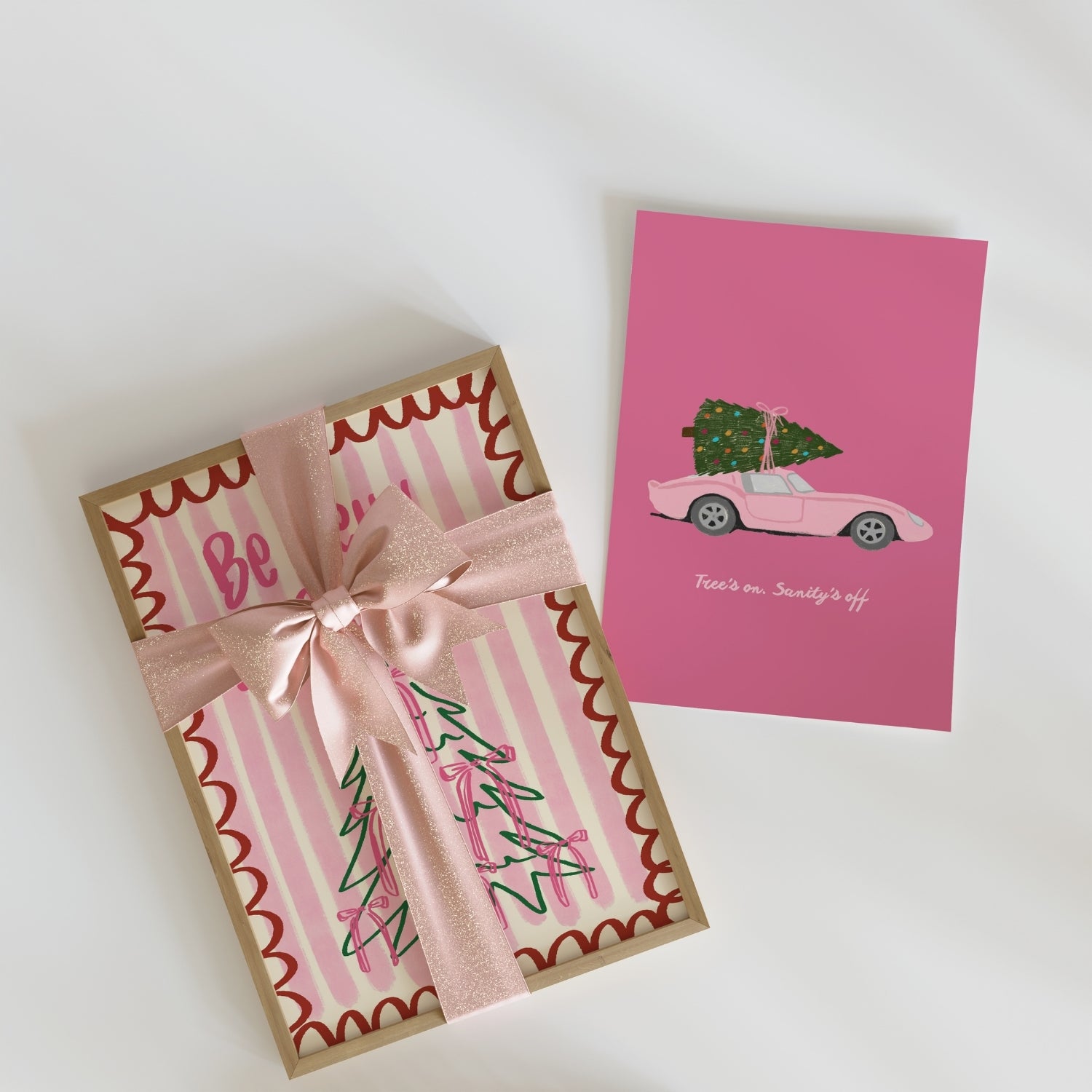 Pink Christmas Posters