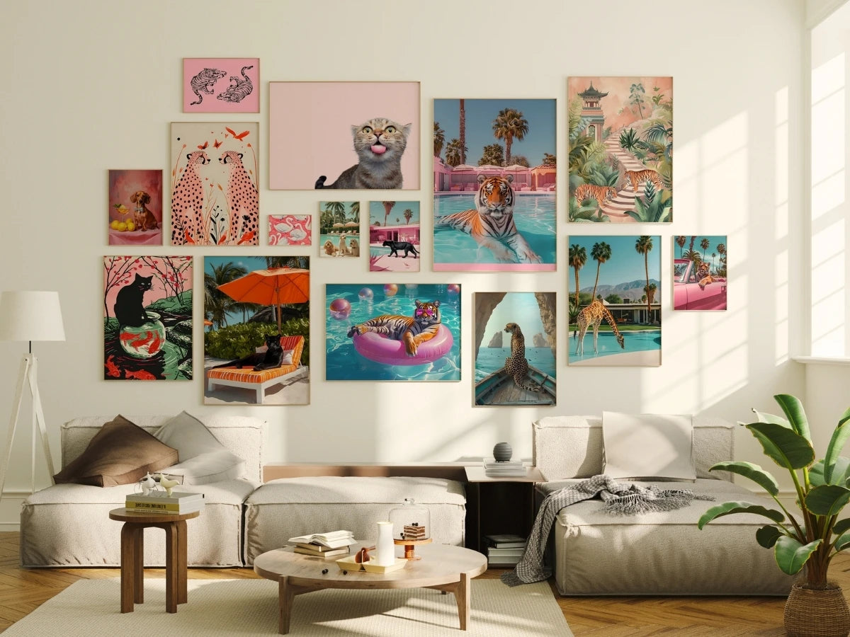Maximalist Animals, over 430 prints