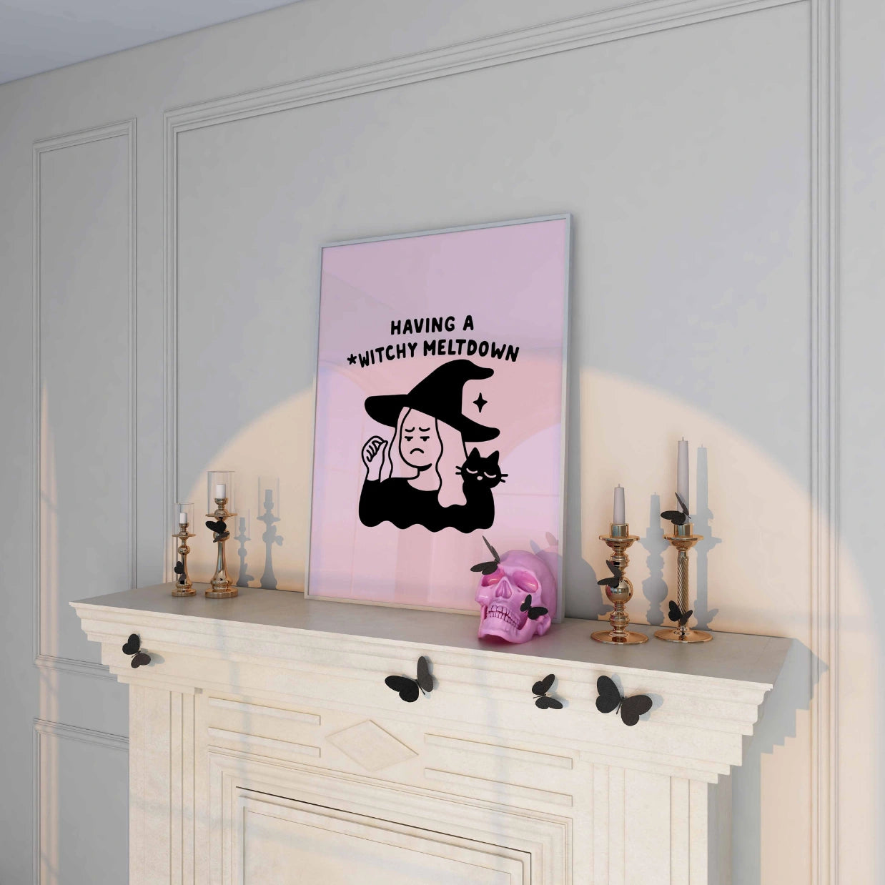 Hexen-Zusammenbruch – Lustiger Halloween-Druck