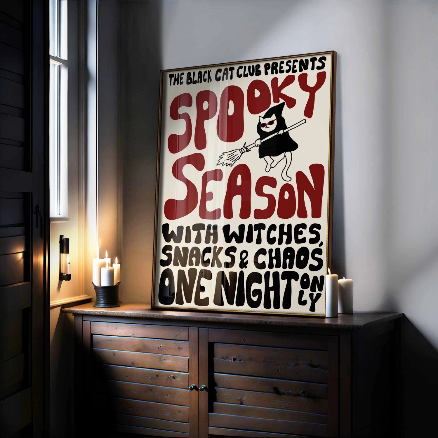 Spooky Season Poster  – Retro Halloween