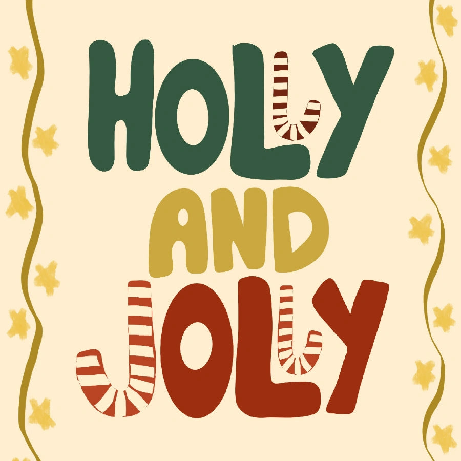 Holy and Joly Wall Art – Festive Religious and Fun Poster