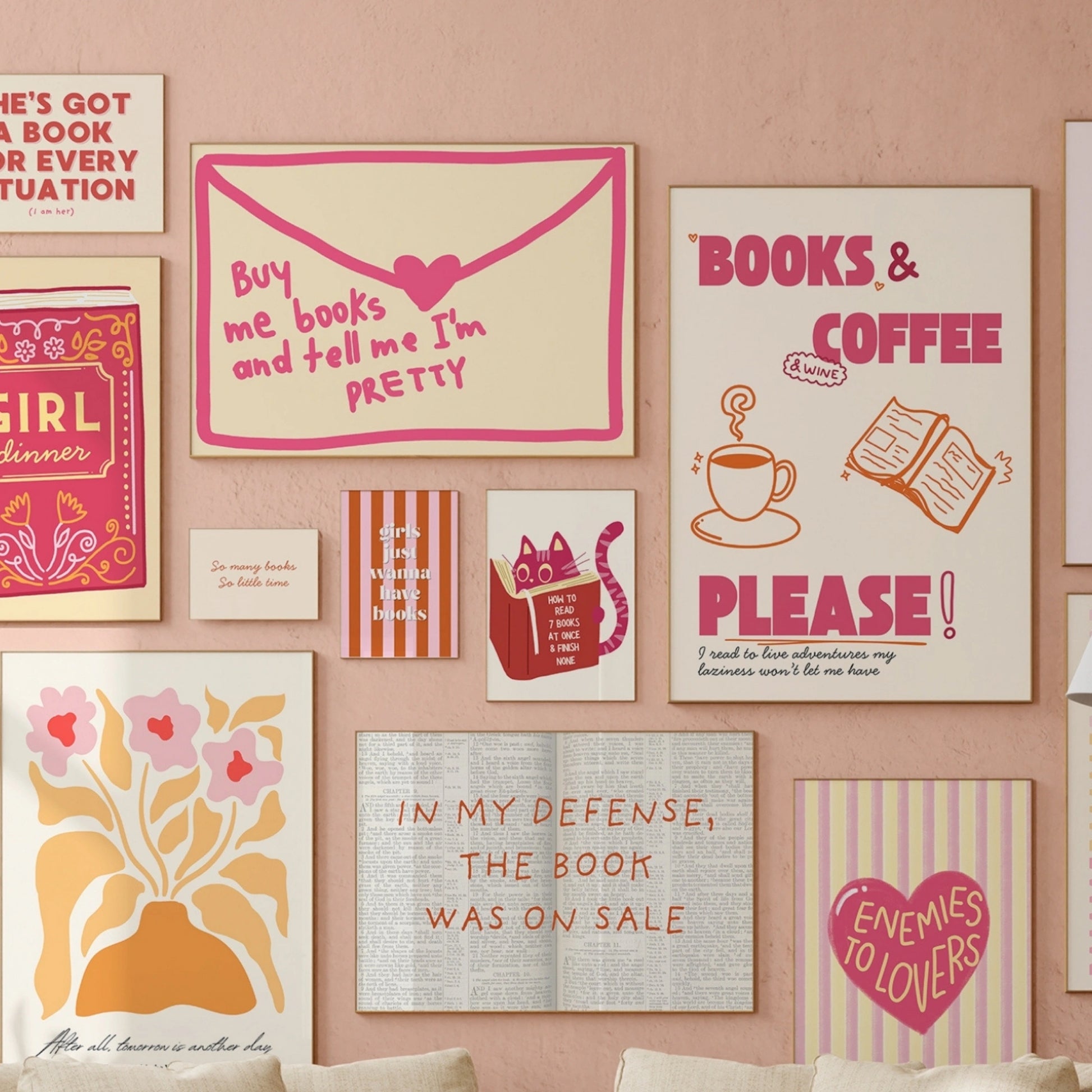 Handmade Bookish Decor, over 100 prints