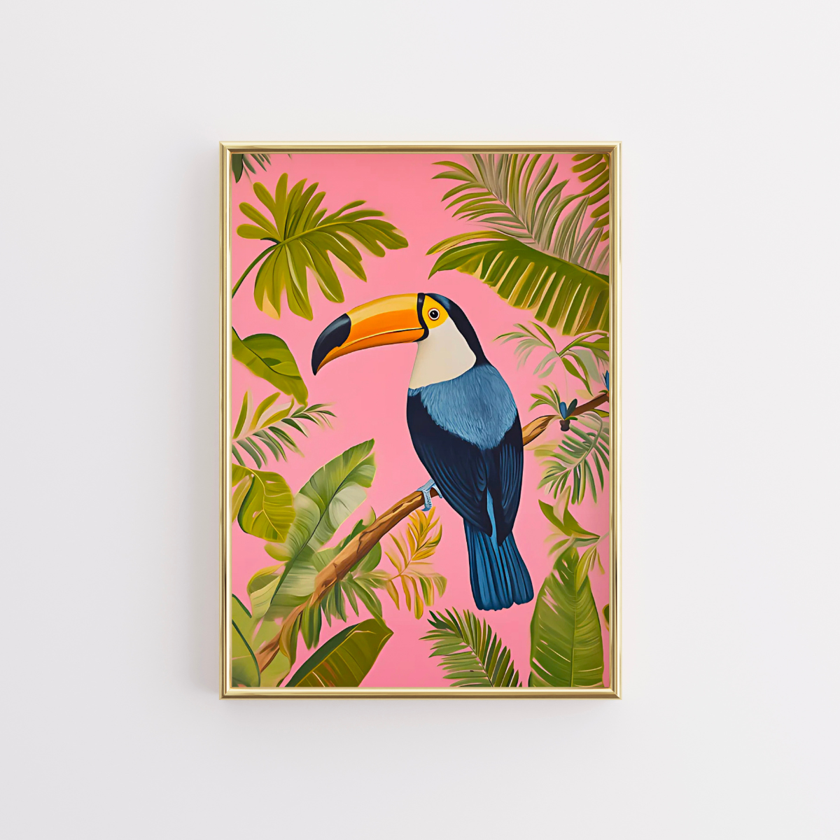 Tropical Toucan Wall Art – Vibrant Jungle Bird Print