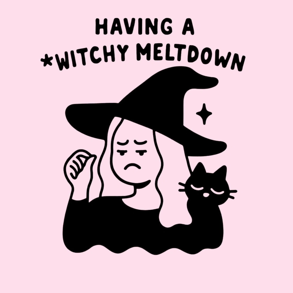 Witchy Meltdown  – Funny Halloween Print