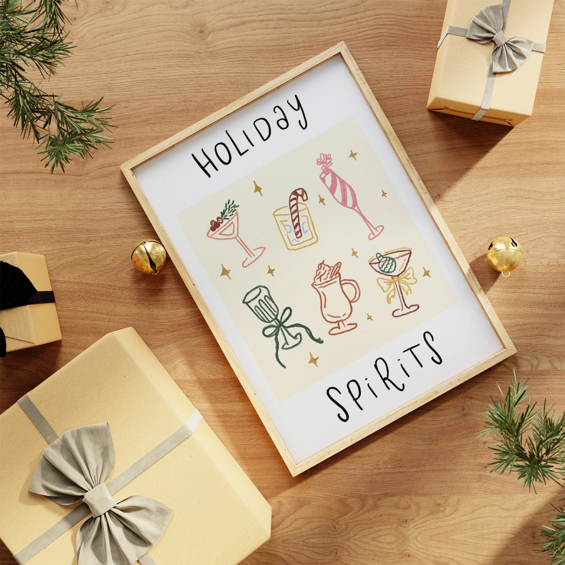 Festive Cocktail Wall Art