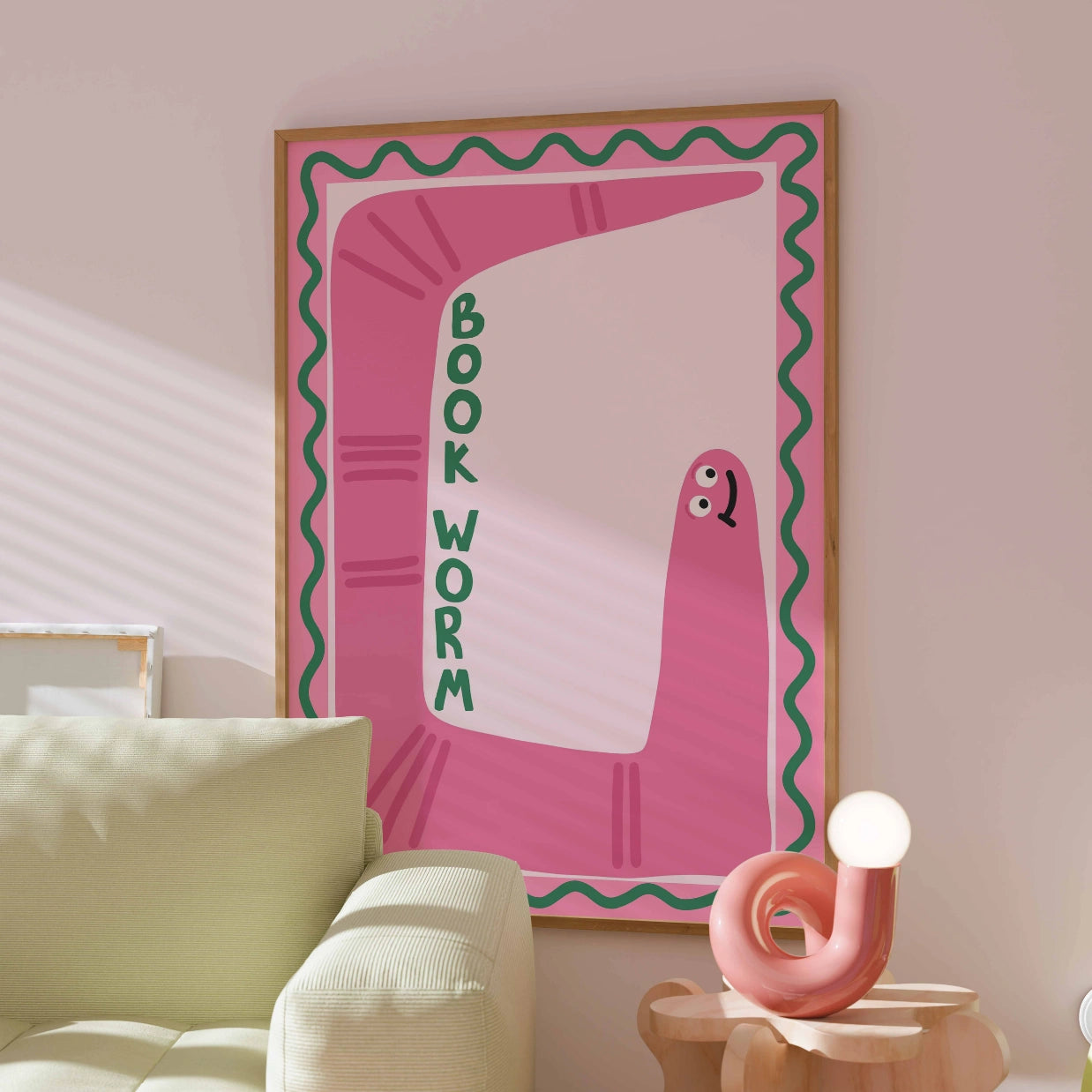 Bücherwurm - Lustiger Bücher-Druck