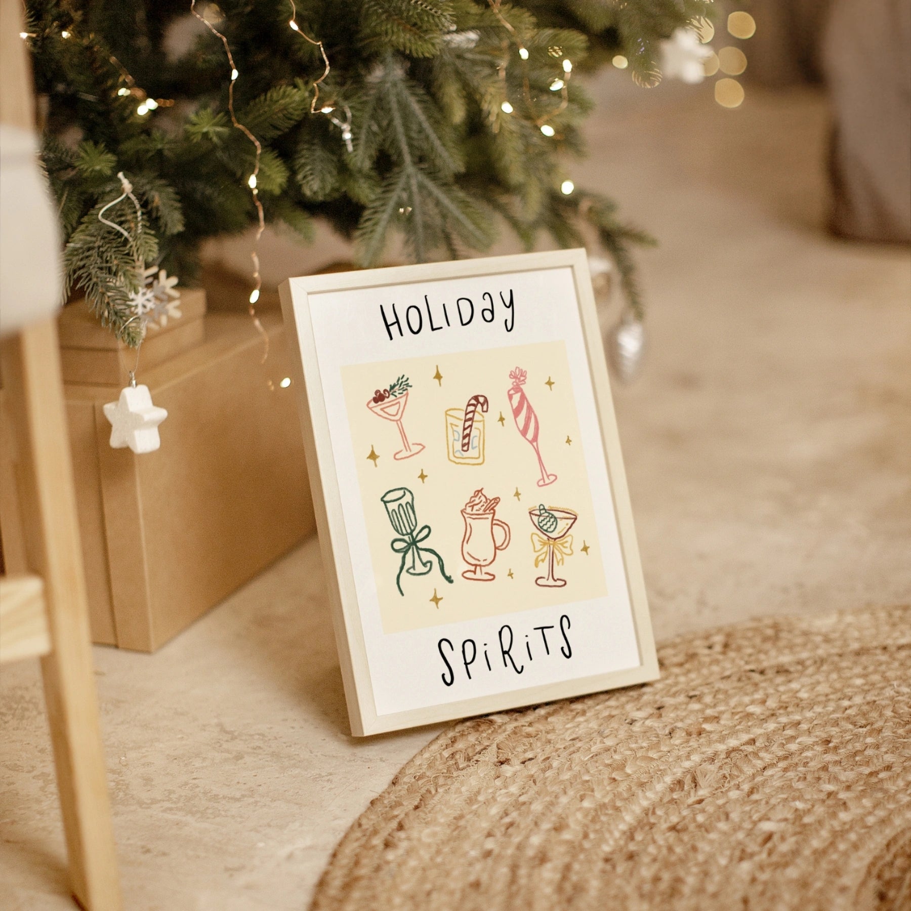 Festive Cocktail Wall Art