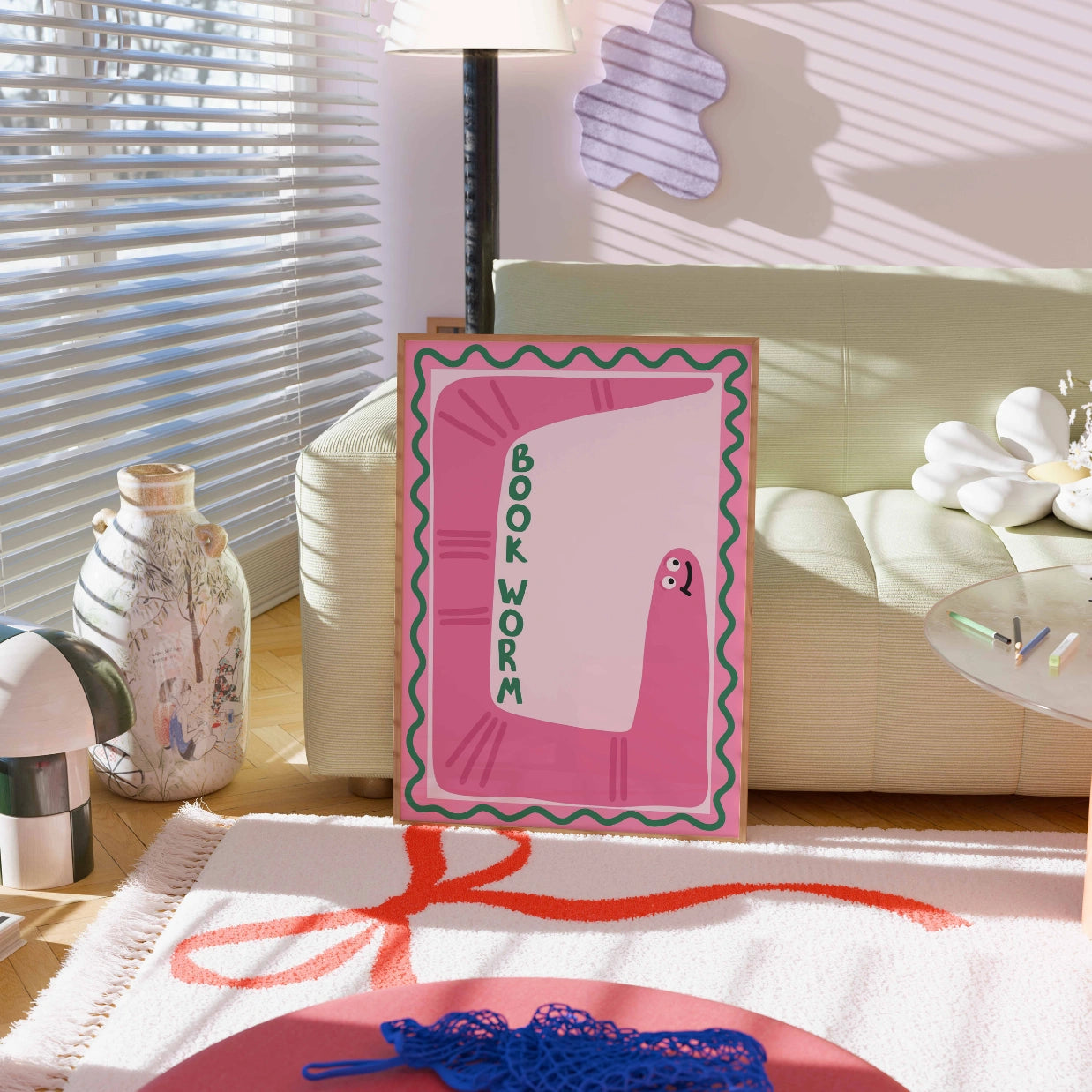 Bücherwurm - Lustiger Bücher-Druck