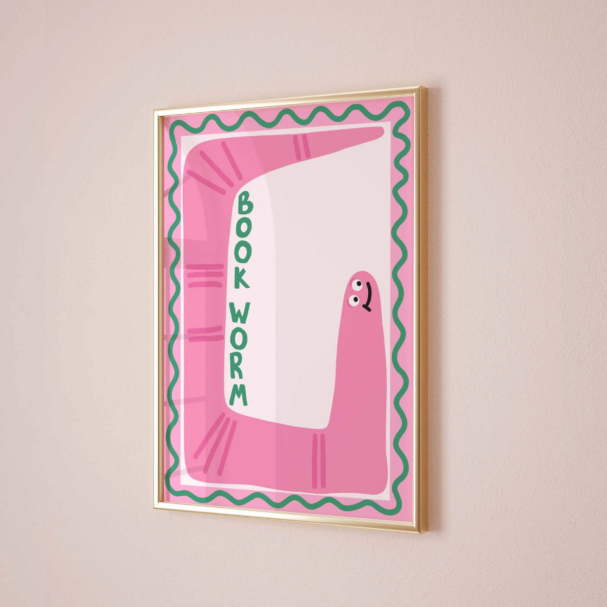 Bücherwurm - Lustiger Bücher-Druck