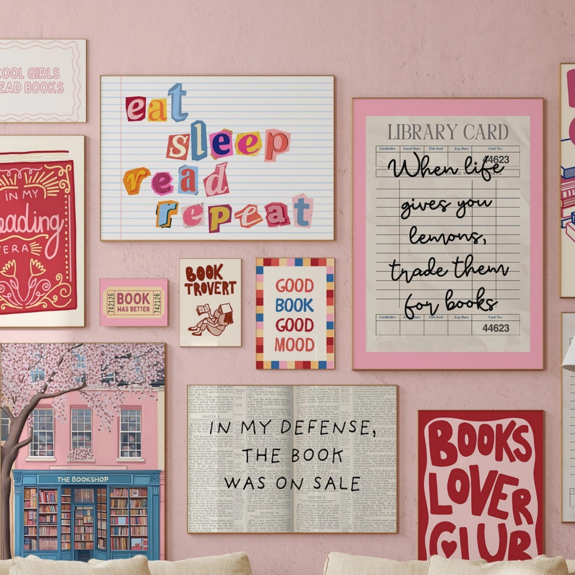 Handmade Bookish Decor, over 100 Prints