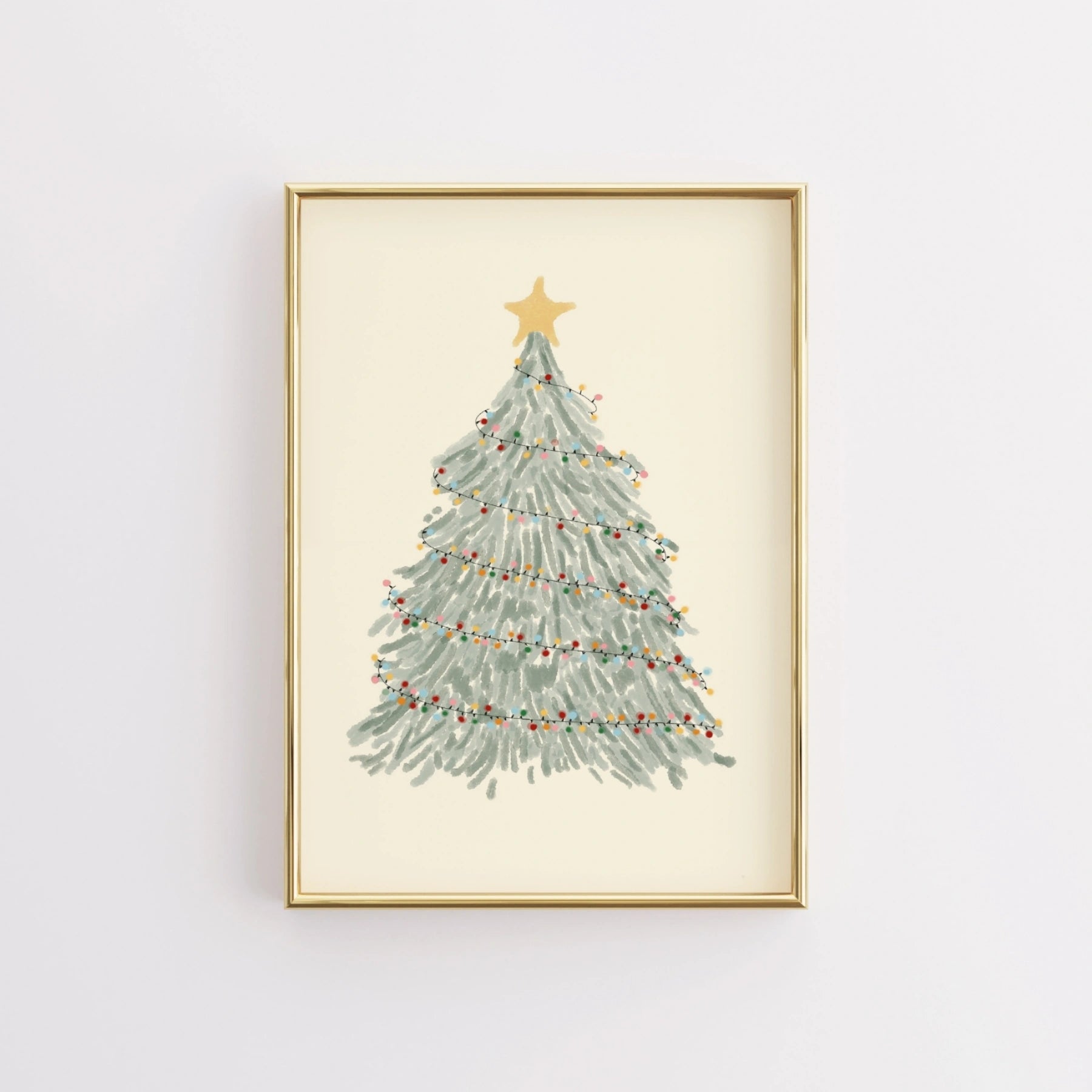 Classic Christmas Tree Wall Art