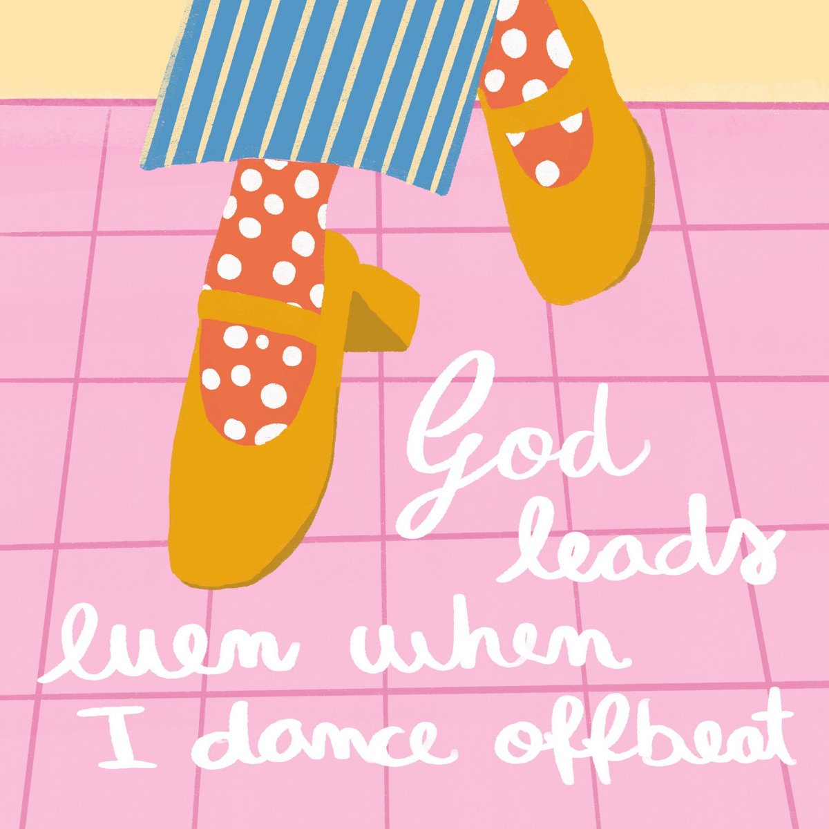 God Leads Wall Art – Funny Christian Print