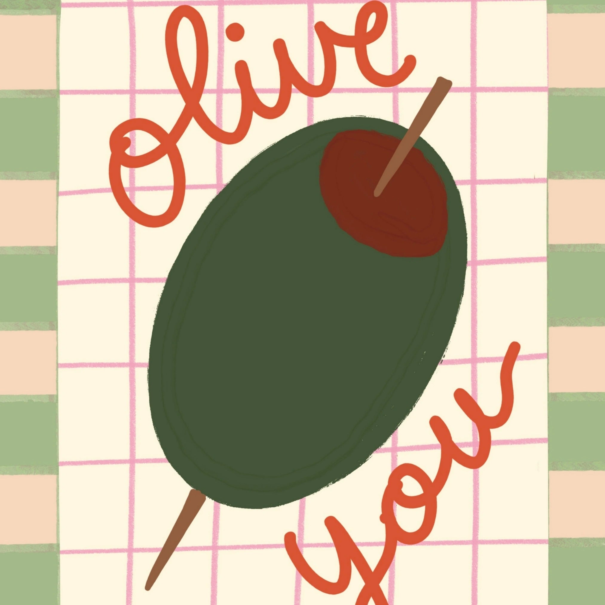 Olive You Kitchen Wall Art