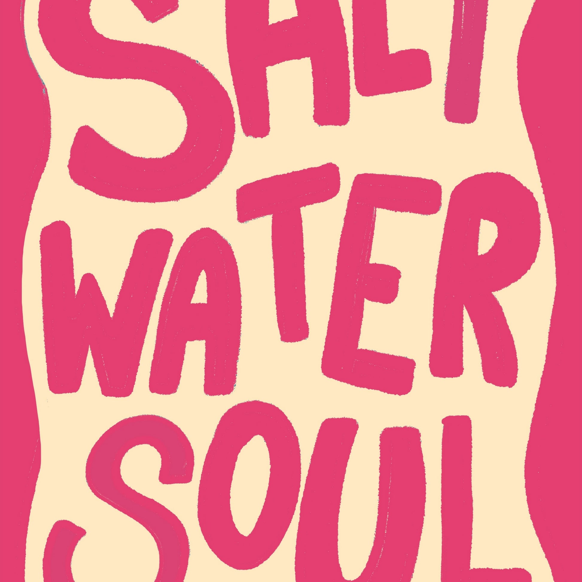 Salt Water Soul Wall Art – Coastal Beach Print