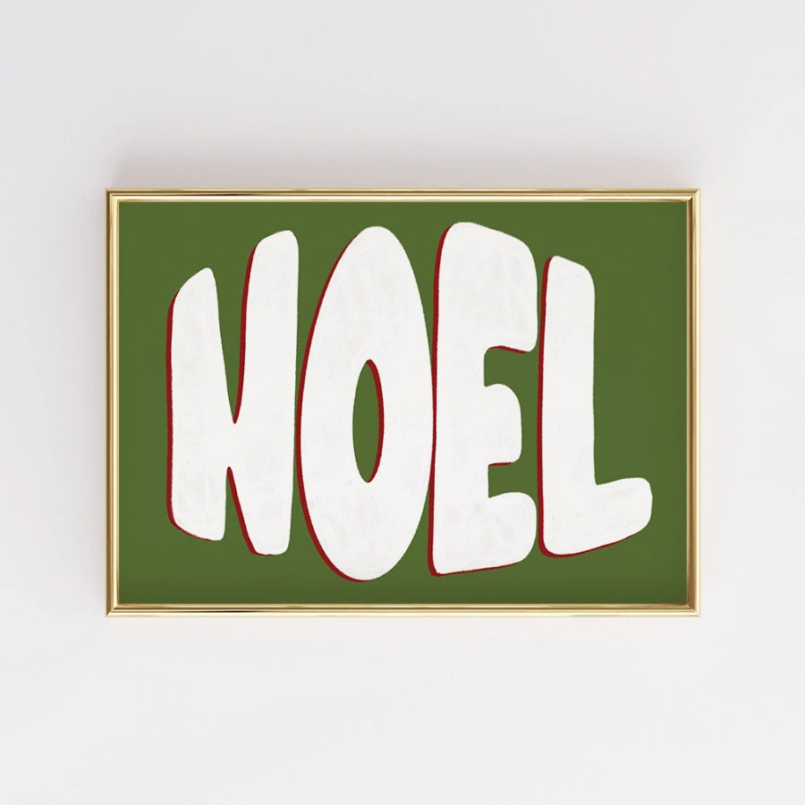 Noel Wall Art - Classic Christmas Typography Print