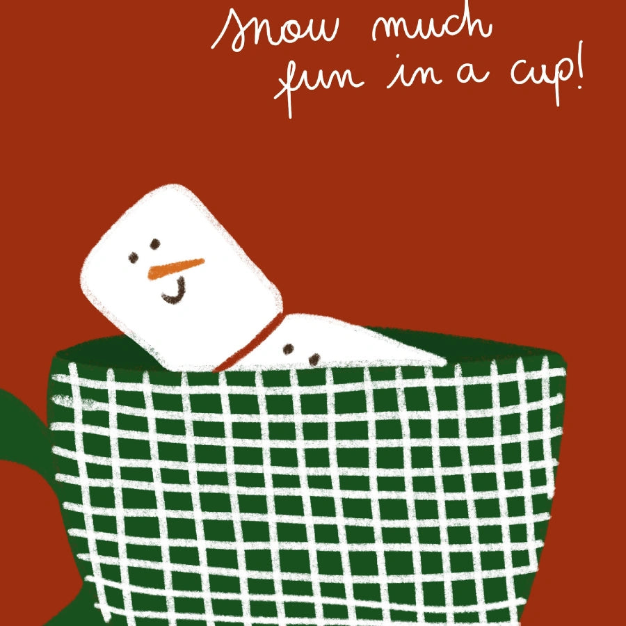 Snow Much Fun Wall Art – Funny Christmas Mug Print
