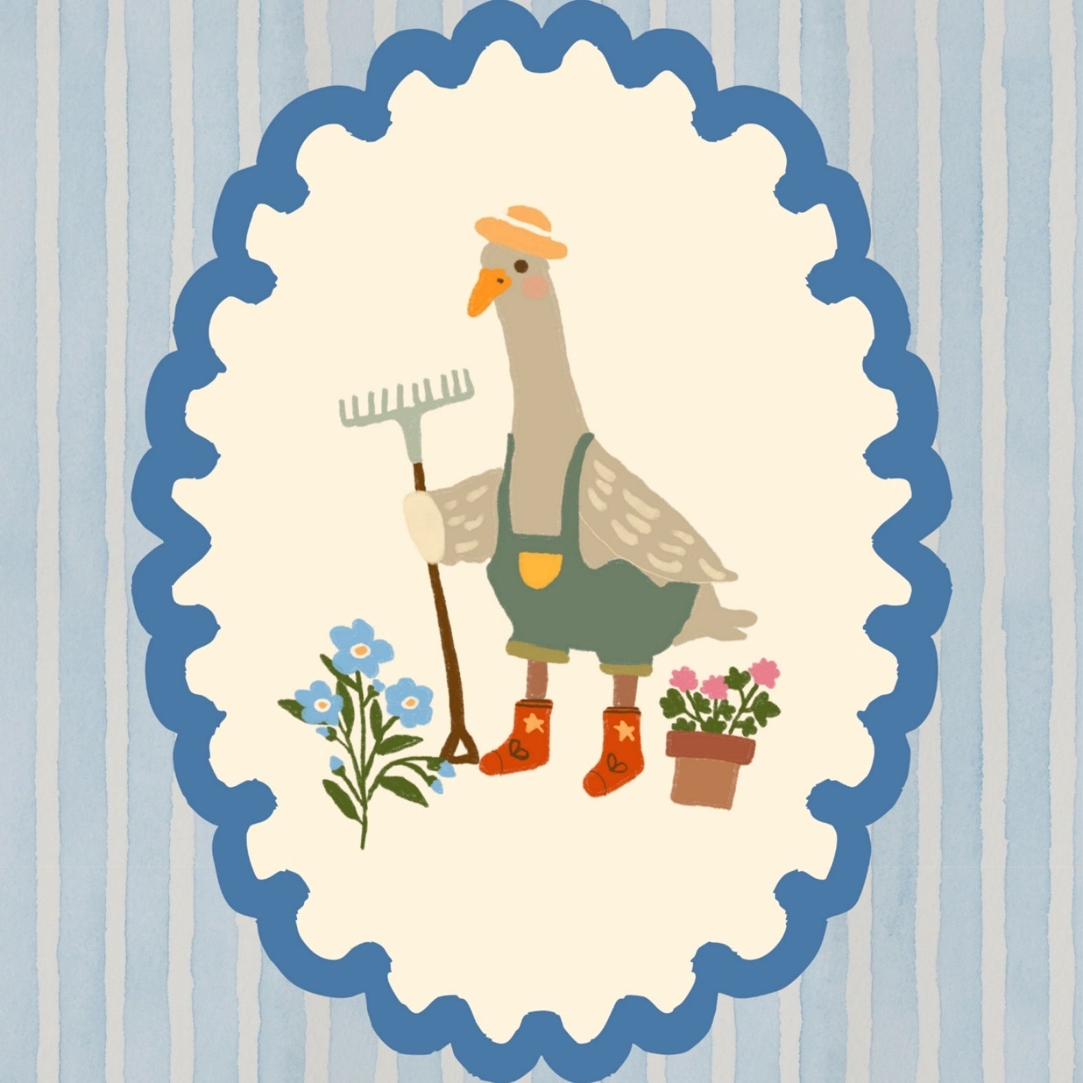 Stampa vivaio Goose Gardener