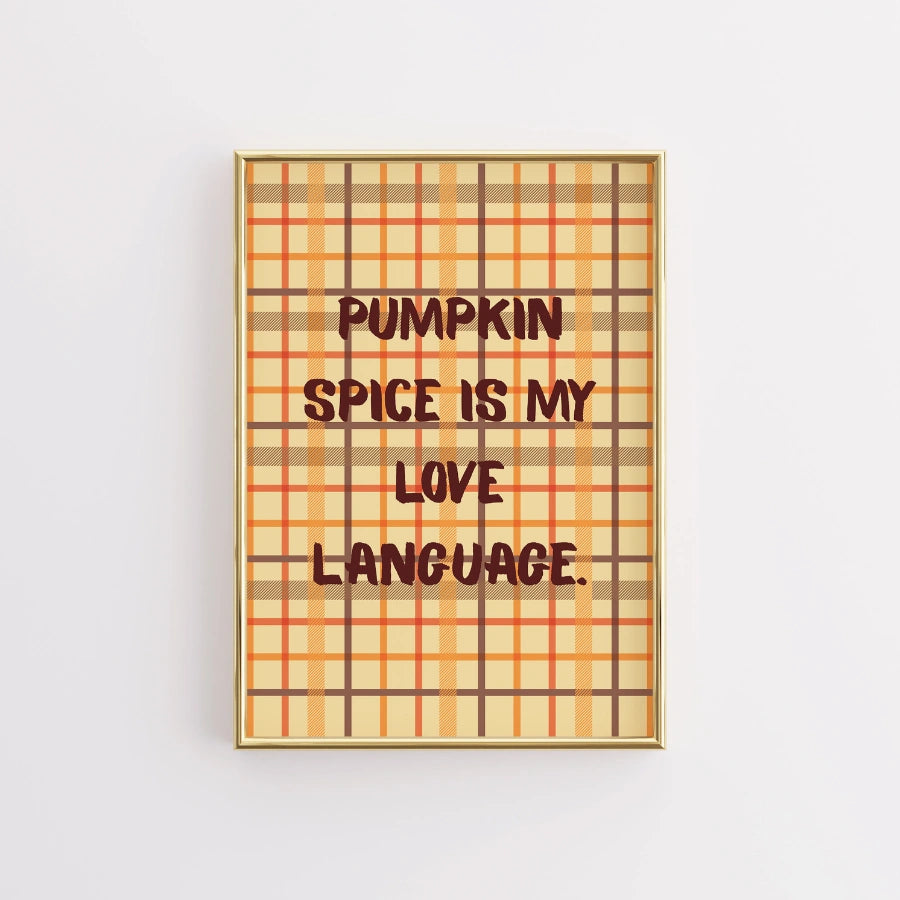 Pumpkin Spice Wall Art - Rustic Fall Home Decor