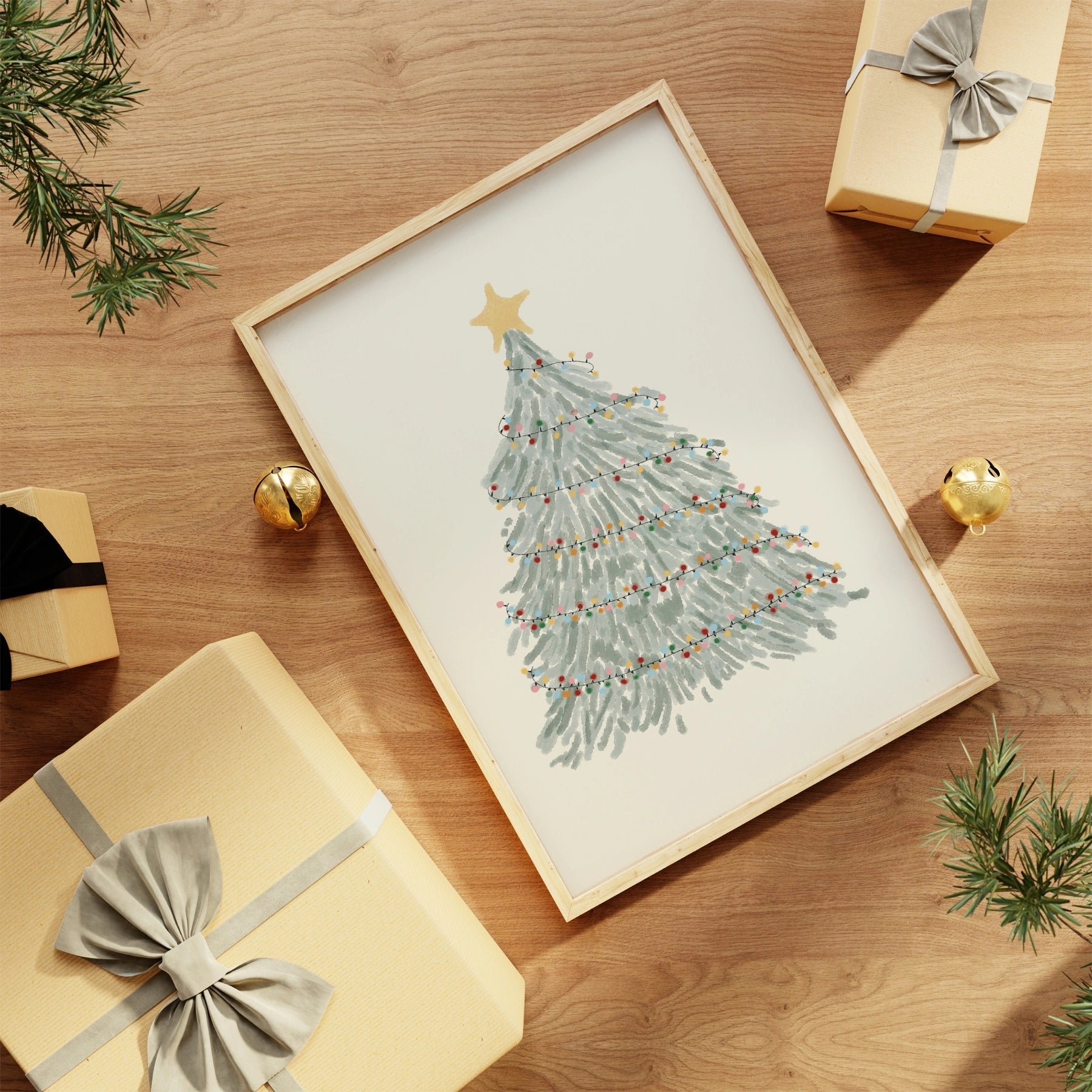 Classic Christmas Tree Wall Art
