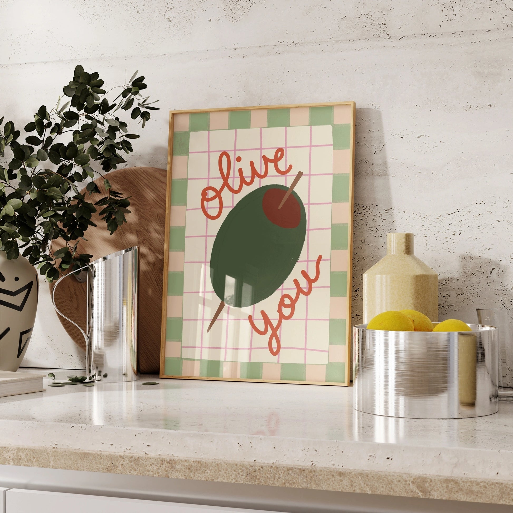 Olive You Kitchen Wall Art